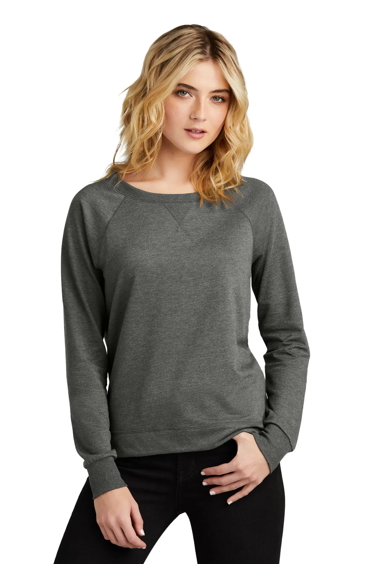 District® Women's Featherweight French Terry™ Long Sleeve Crewneck DT672