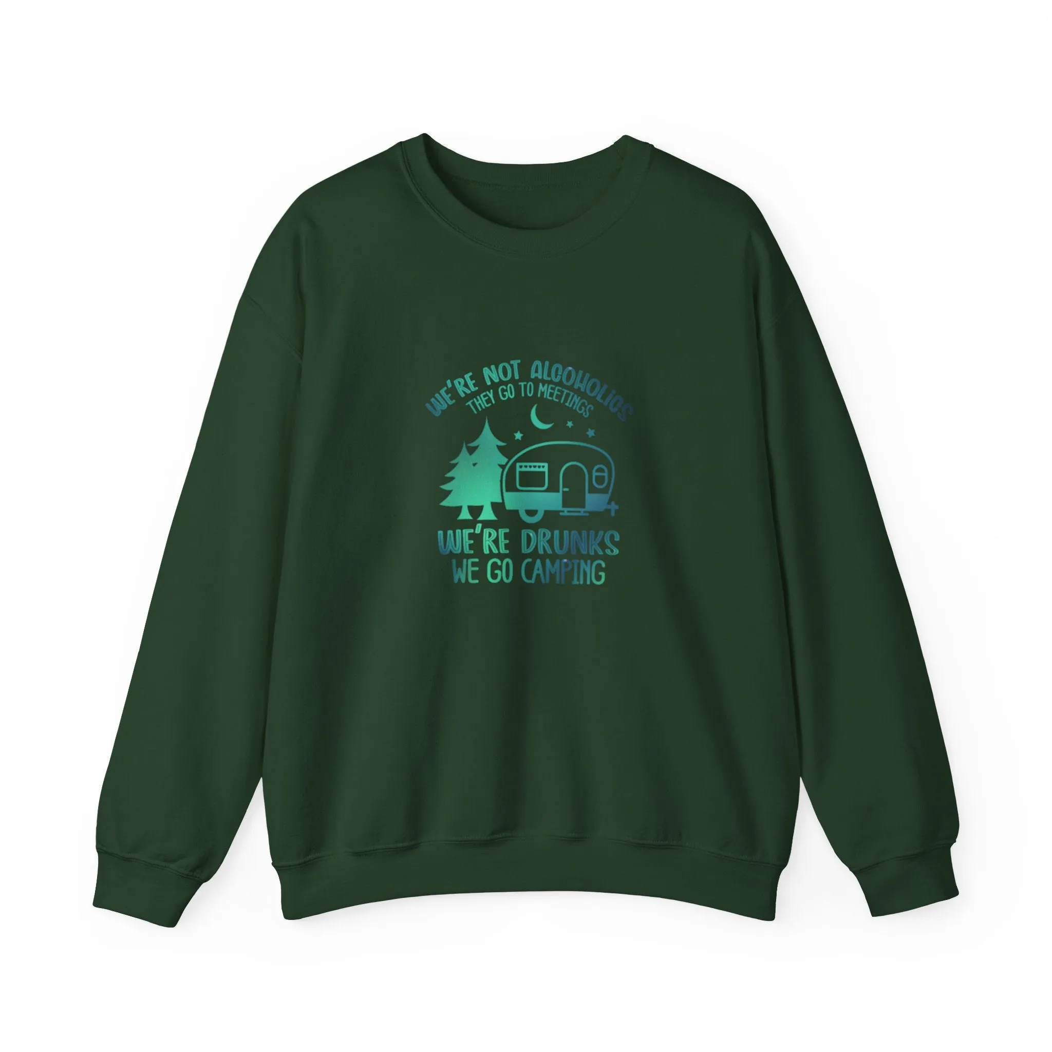 Drunk Camping Unisex Heavy Blend™ Crewneck Sweatshirt