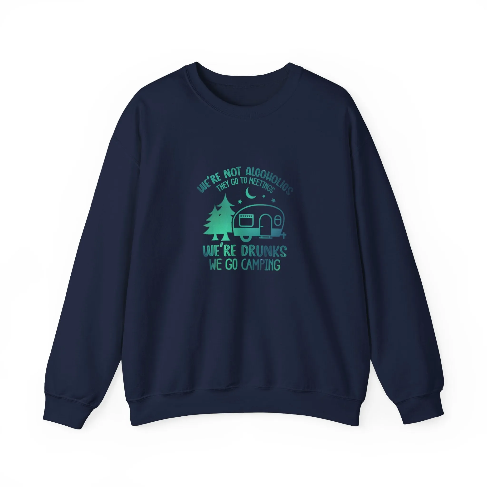 Drunk Camping Unisex Heavy Blend™ Crewneck Sweatshirt