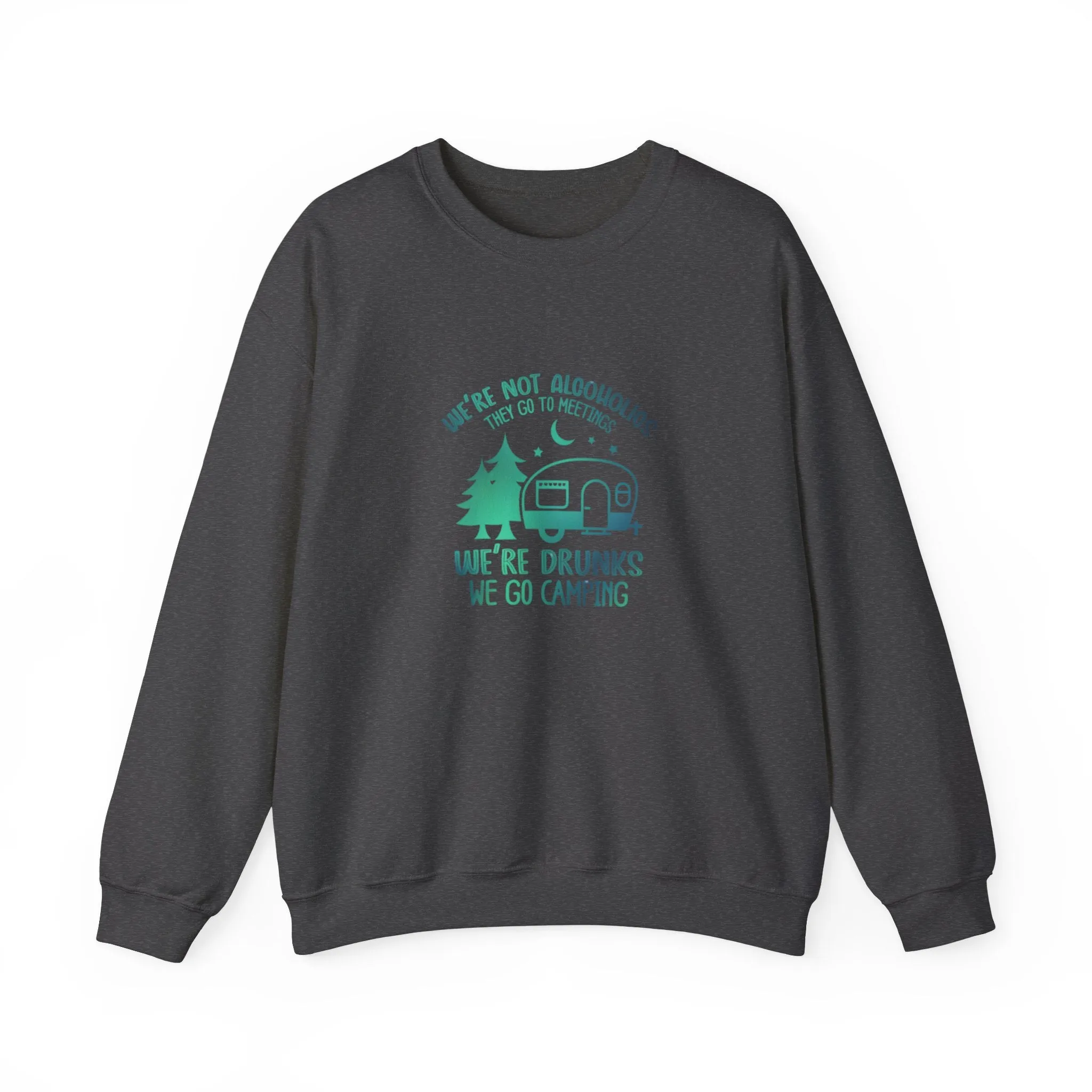 Drunk Camping Unisex Heavy Blend™ Crewneck Sweatshirt