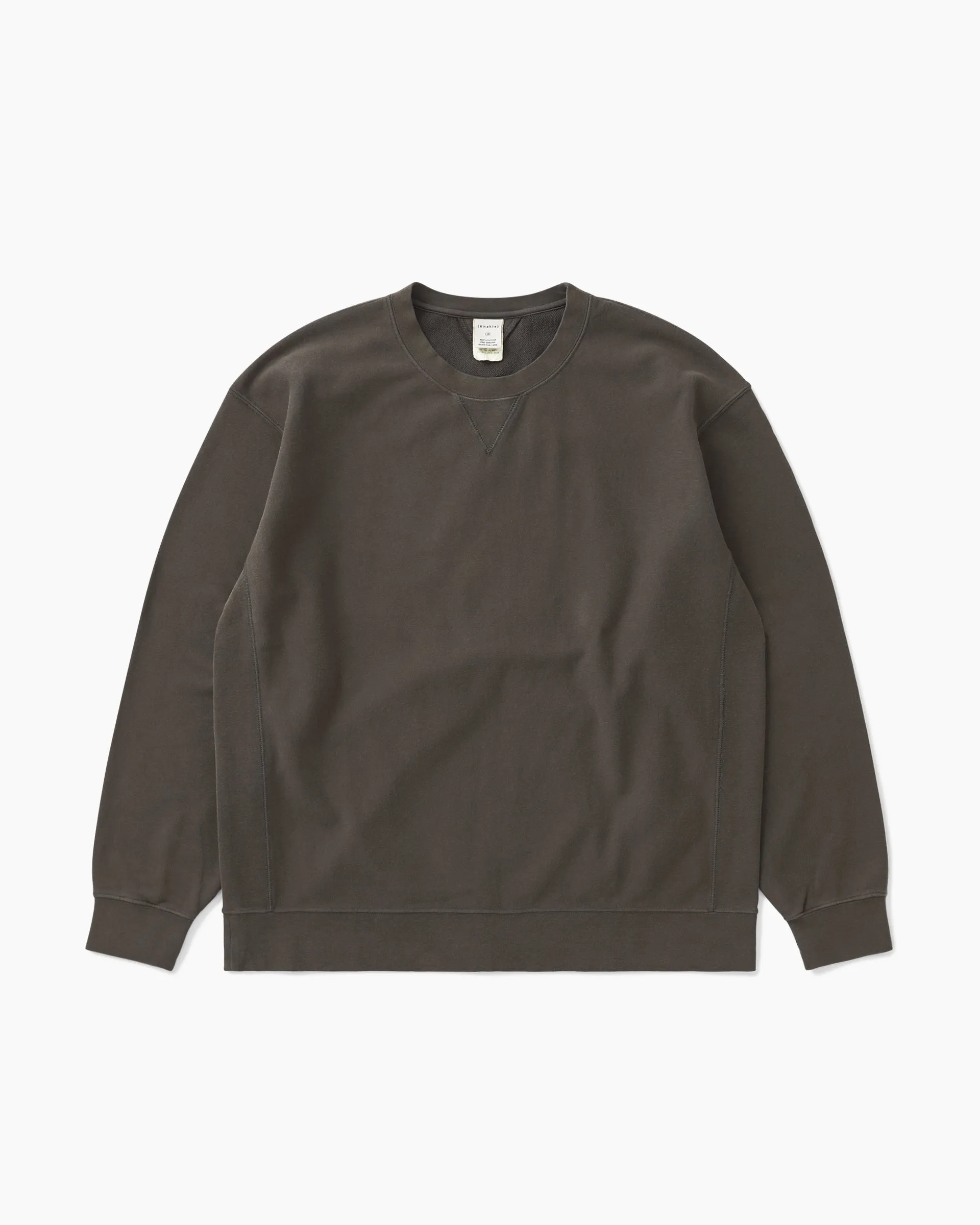 Dyed Stock Crewneck Charcoal