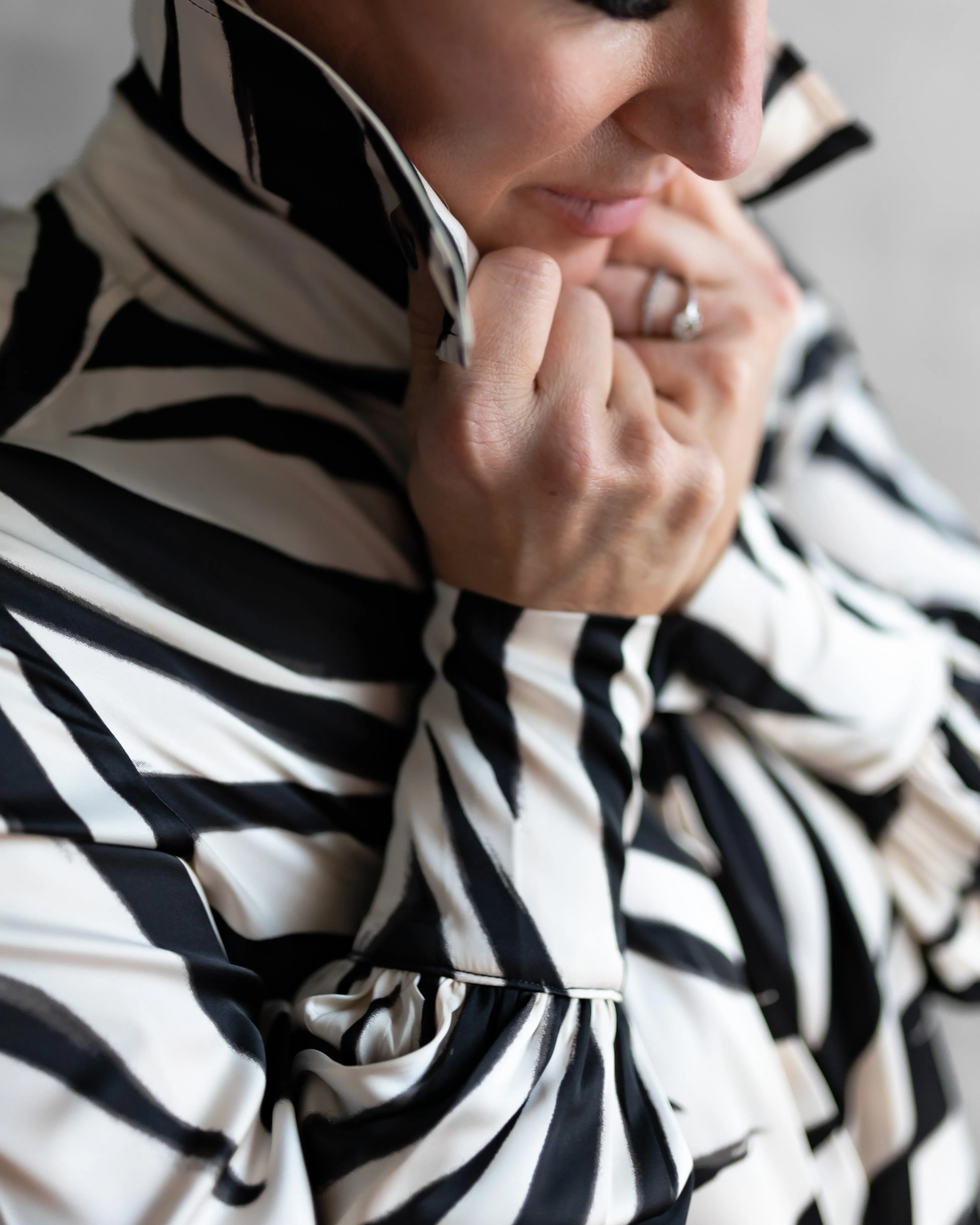 Elle Classic Shirt | Zebra Animal Print