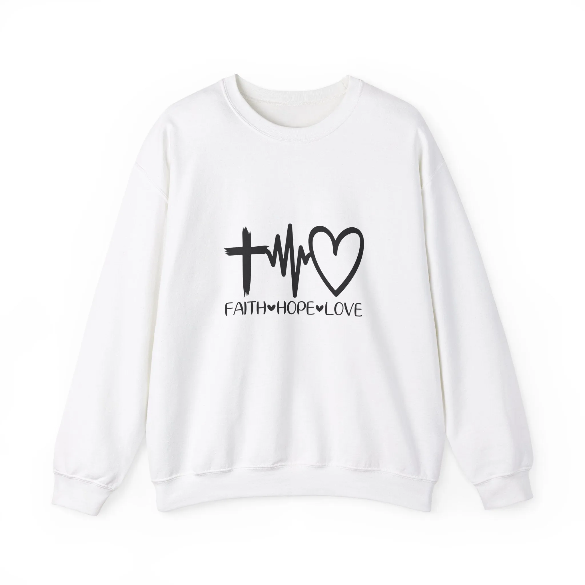 Faith Hope Love Unisex Heavy Blend™ Crewneck Sweatshirt