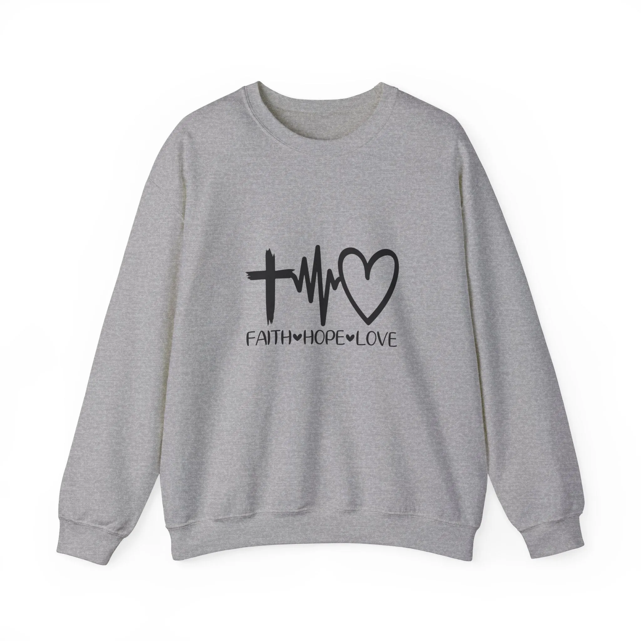 Faith Hope Love Unisex Heavy Blend™ Crewneck Sweatshirt