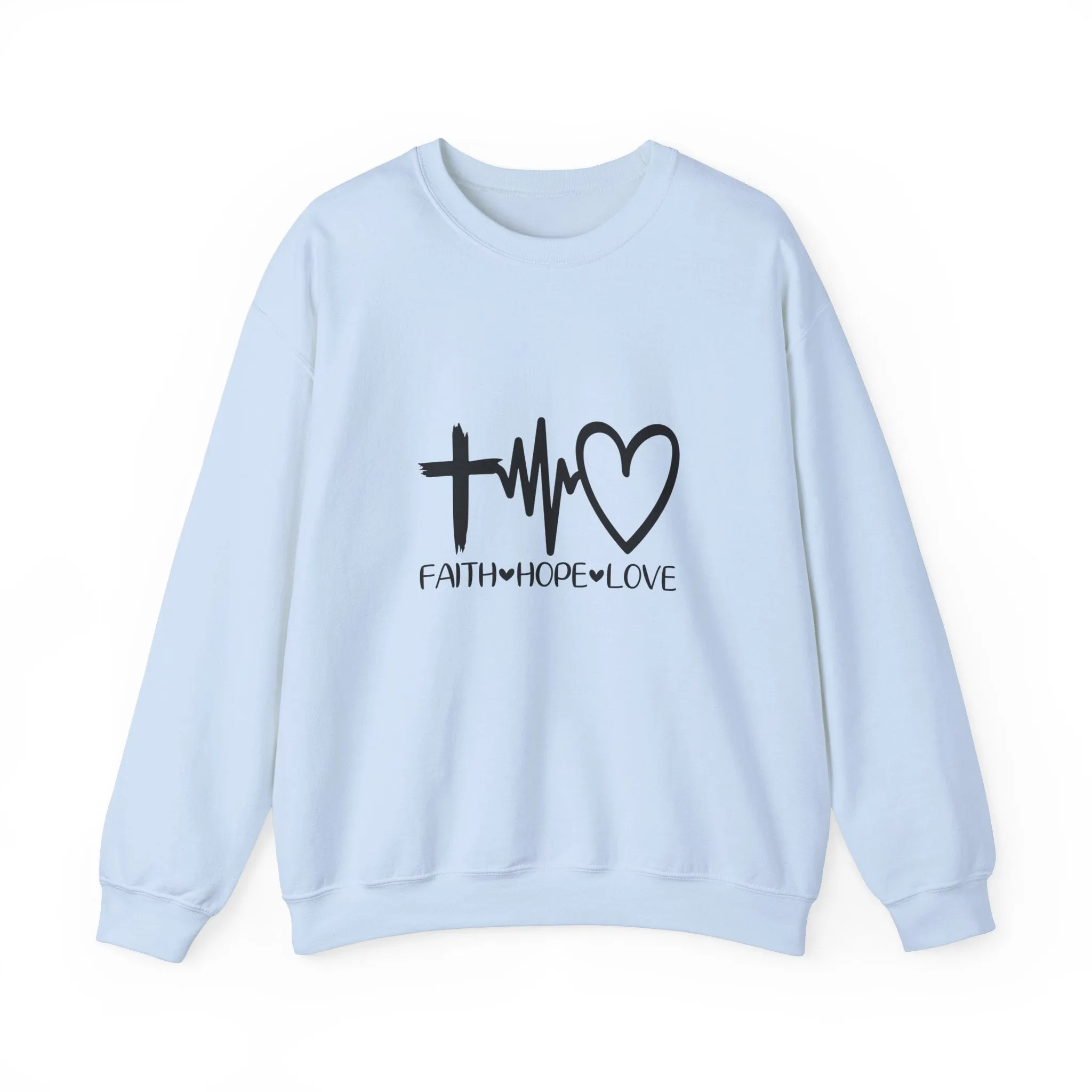 Faith Hope Love Unisex Heavy Blend™ Crewneck Sweatshirt