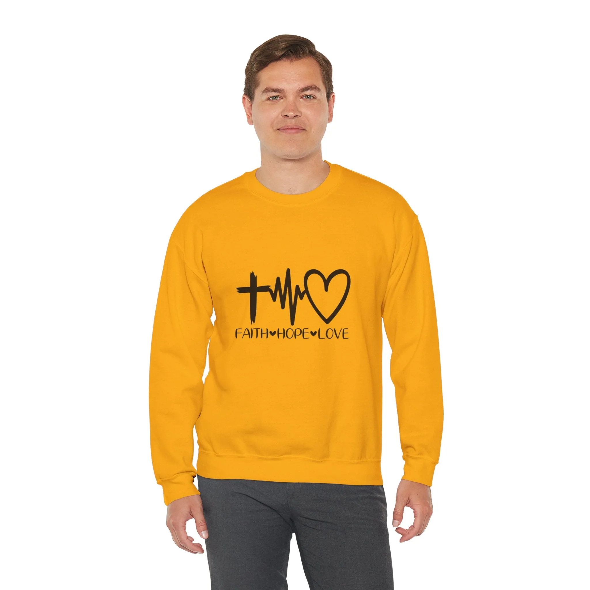 Faith Hope Love Unisex Heavy Blend™ Crewneck Sweatshirt