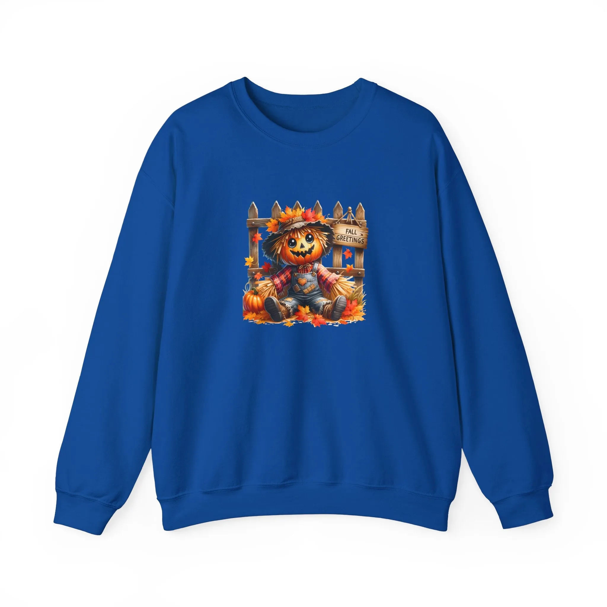 Fall Scarecrow Unisex Heavy Blend™ Crewneck Sweatshirt