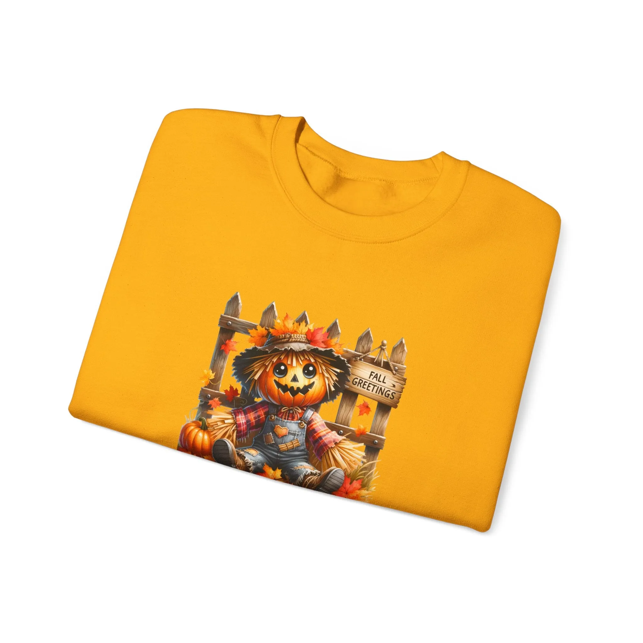 Fall Scarecrow Unisex Heavy Blend™ Crewneck Sweatshirt