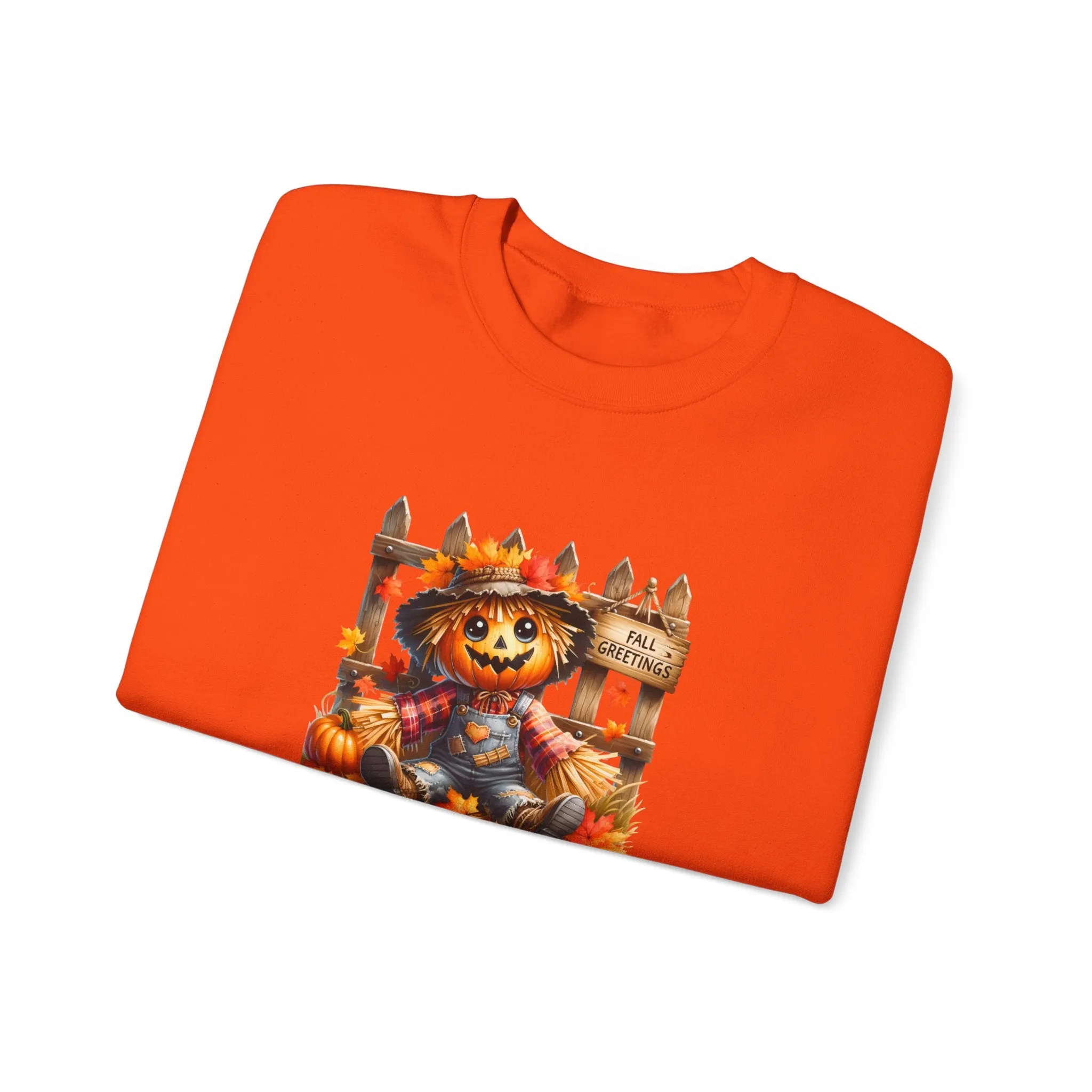 Fall Scarecrow Unisex Heavy Blend™ Crewneck Sweatshirt