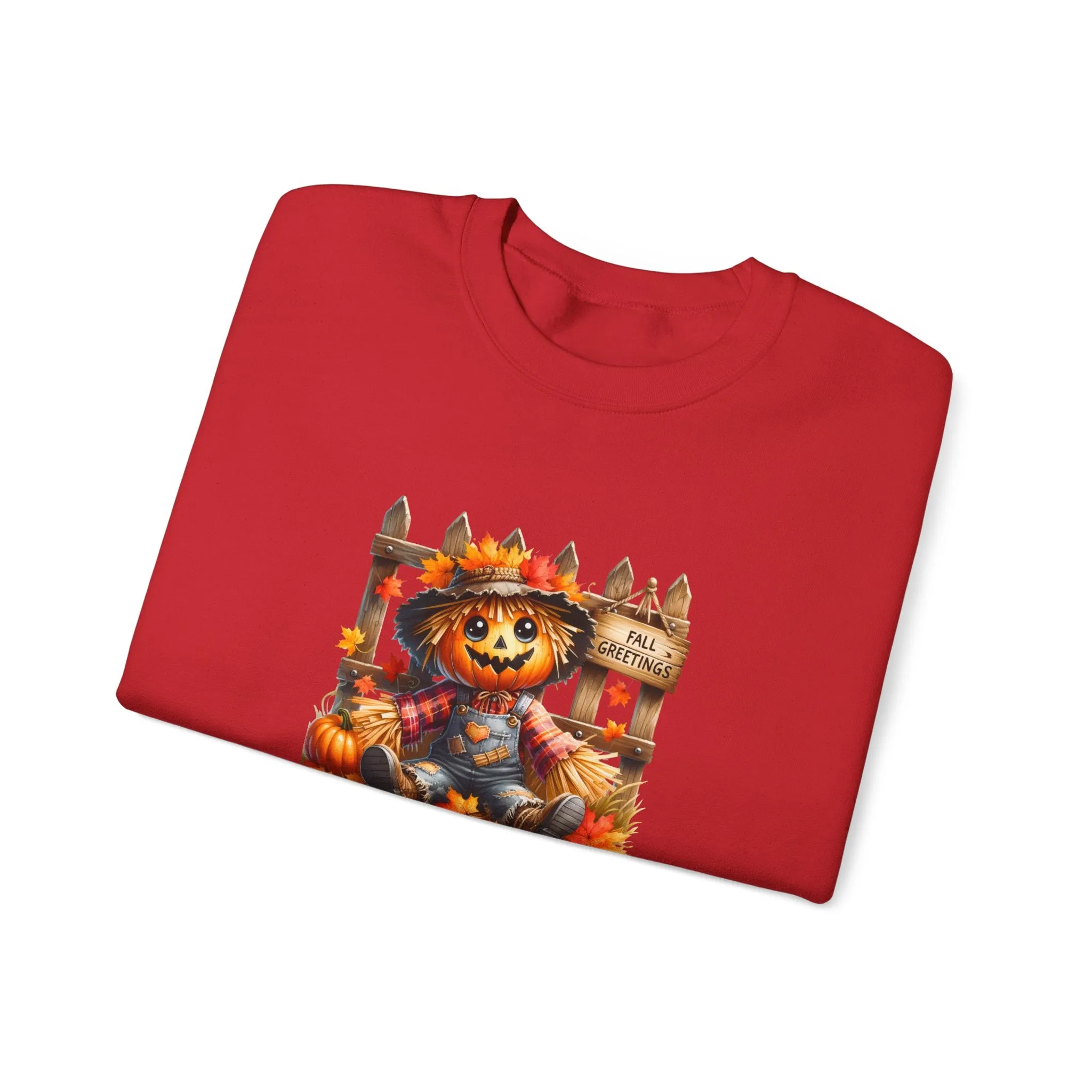 Fall Scarecrow Unisex Heavy Blend™ Crewneck Sweatshirt