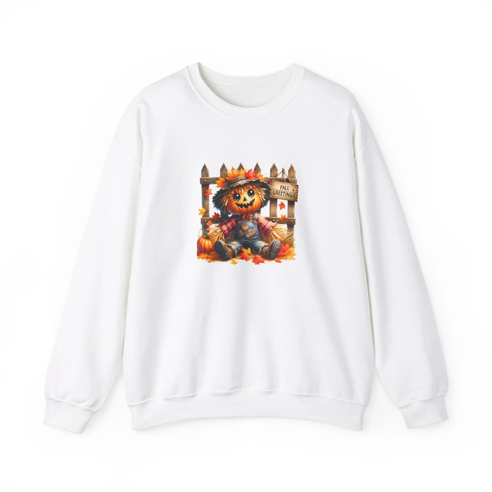 Fall Scarecrow Unisex Heavy Blend™ Crewneck Sweatshirt