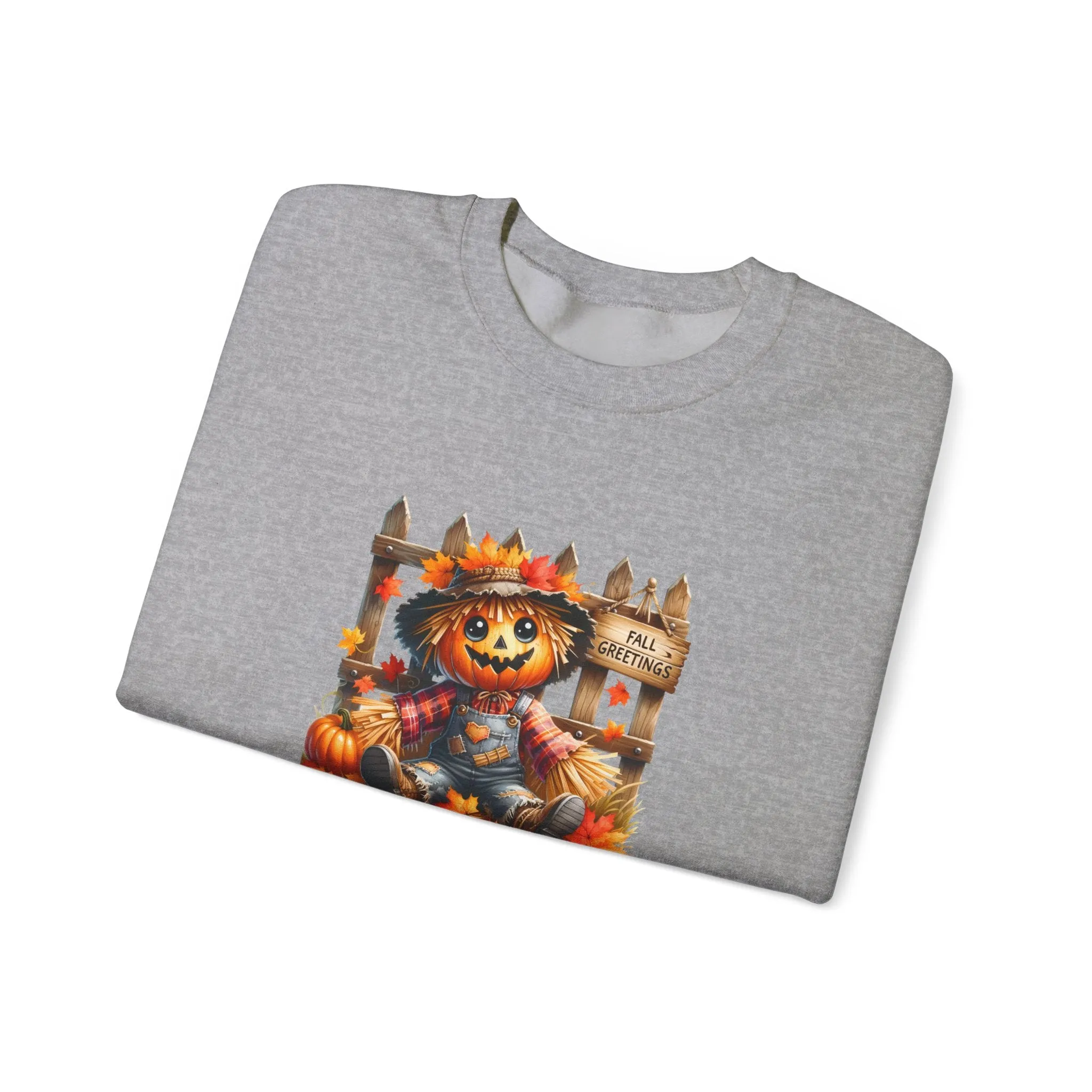 Fall Scarecrow Unisex Heavy Blend™ Crewneck Sweatshirt