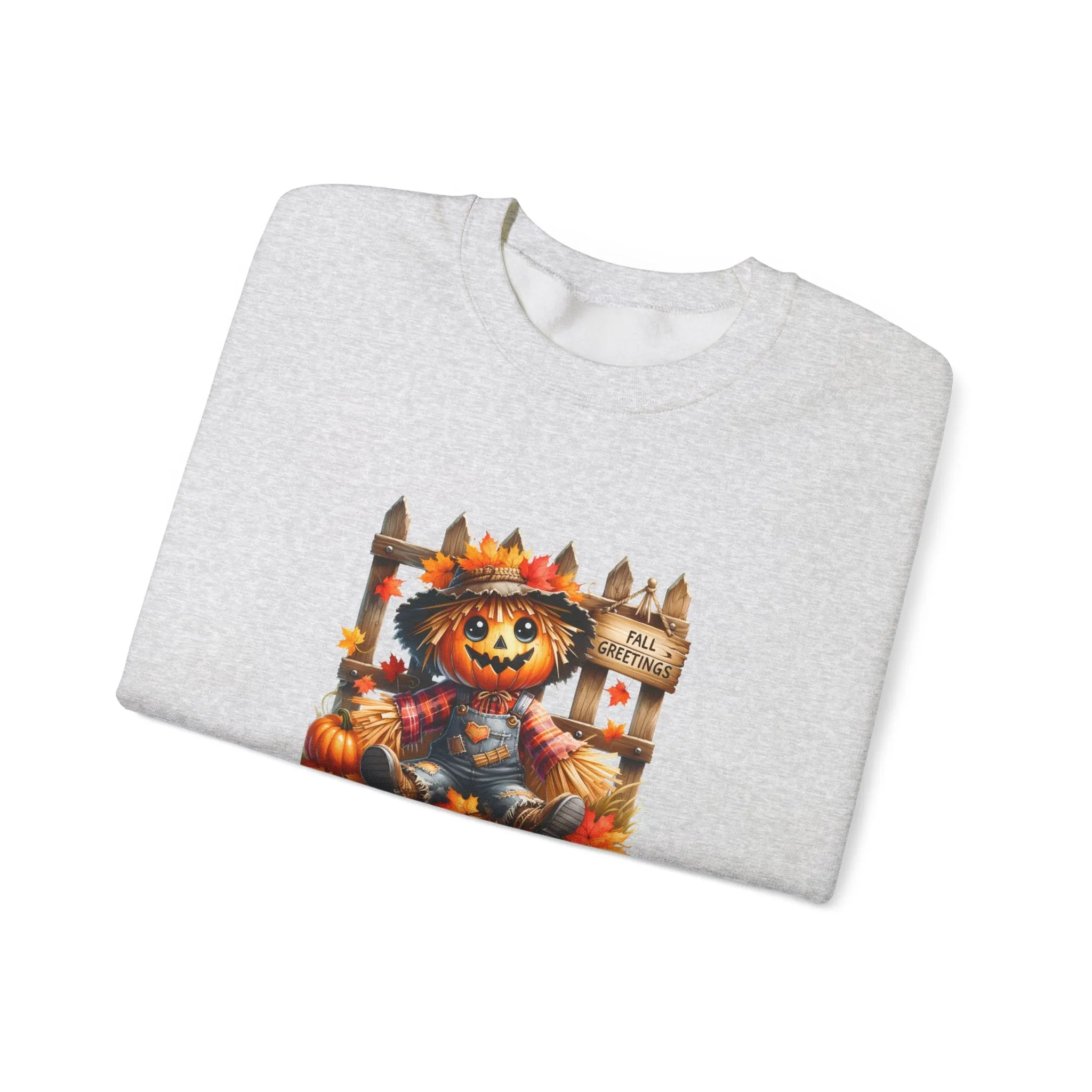 Fall Scarecrow Unisex Heavy Blend™ Crewneck Sweatshirt