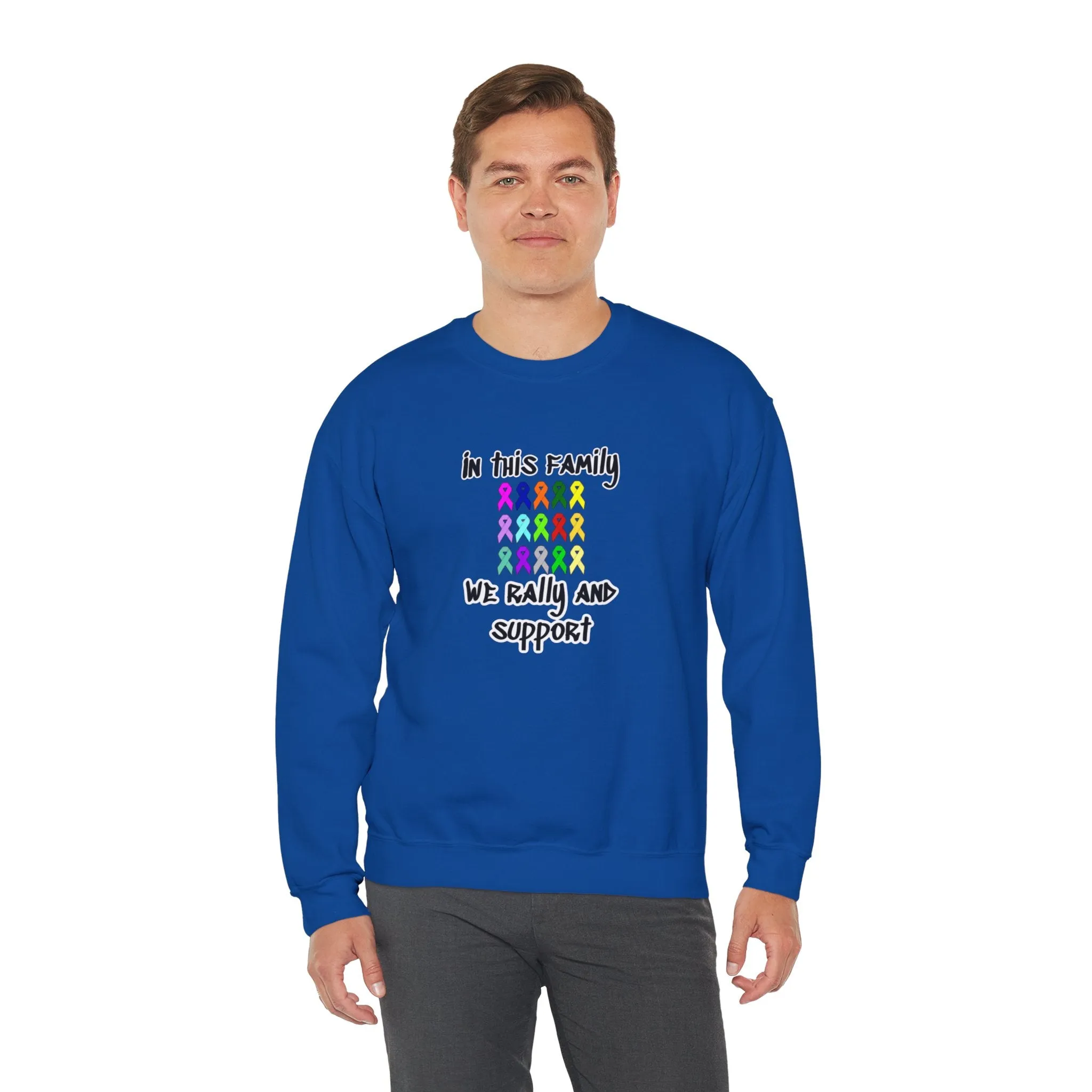 Family Rally & Support Unisex Heavy Blend™ Crewneck Sweatshirt