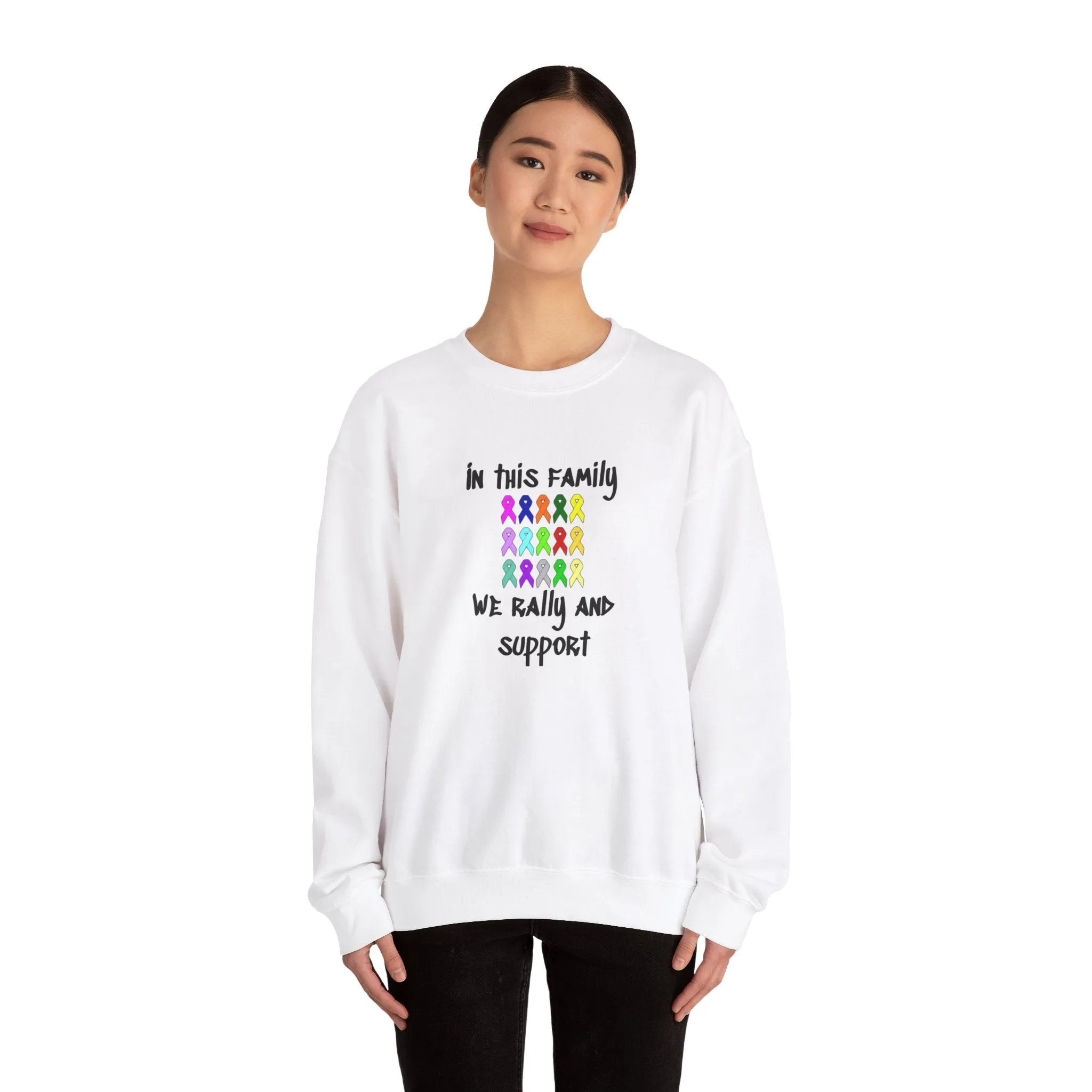 Family Rally & Support Unisex Heavy Blend™ Crewneck Sweatshirt