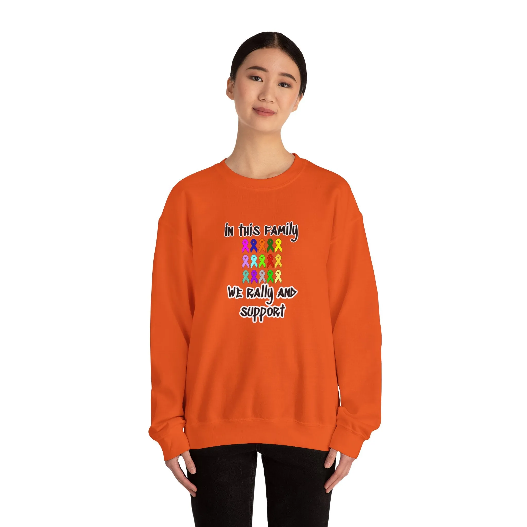 Family Rally & Support Unisex Heavy Blend™ Crewneck Sweatshirt