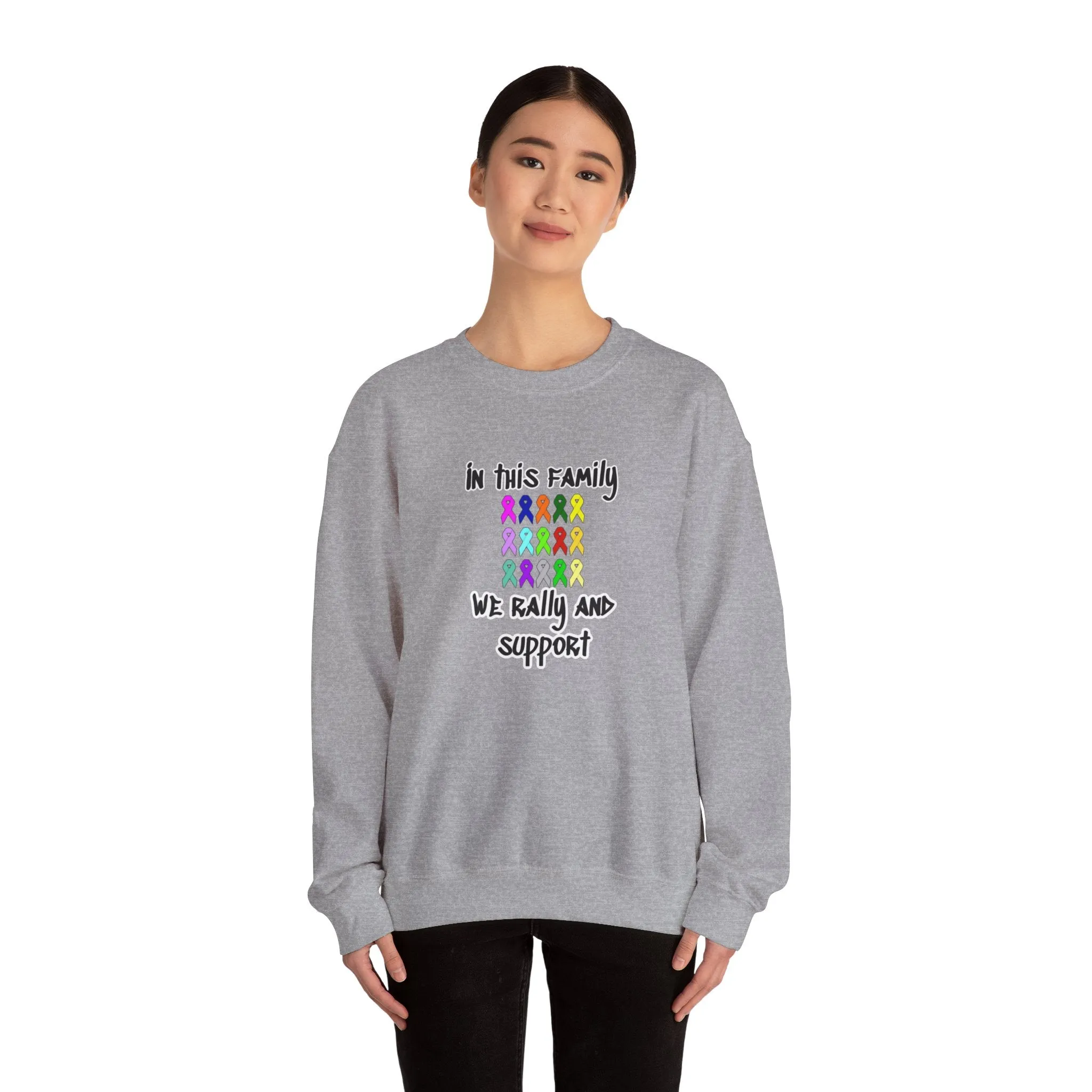 Family Rally & Support Unisex Heavy Blend™ Crewneck Sweatshirt