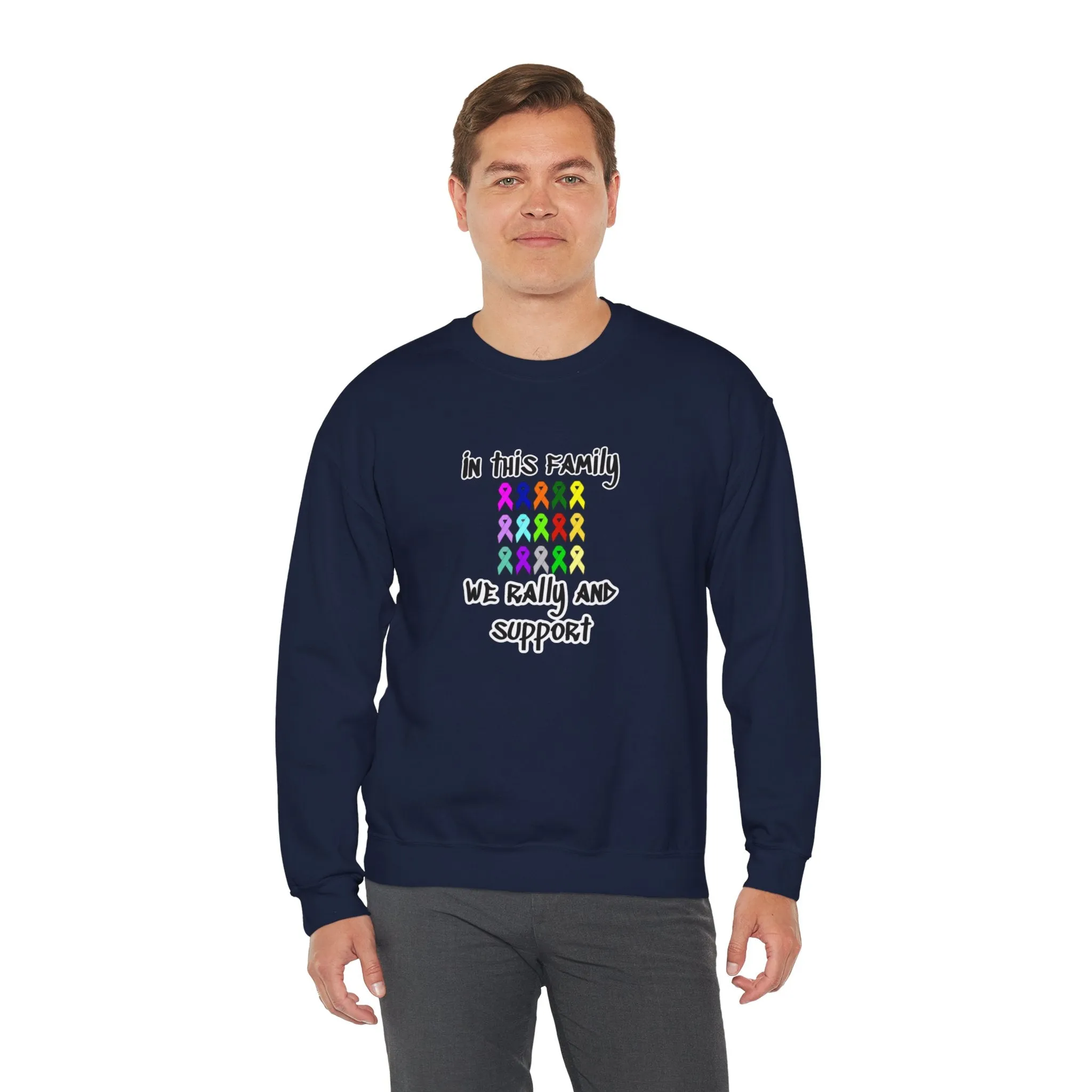 Family Rally & Support Unisex Heavy Blend™ Crewneck Sweatshirt