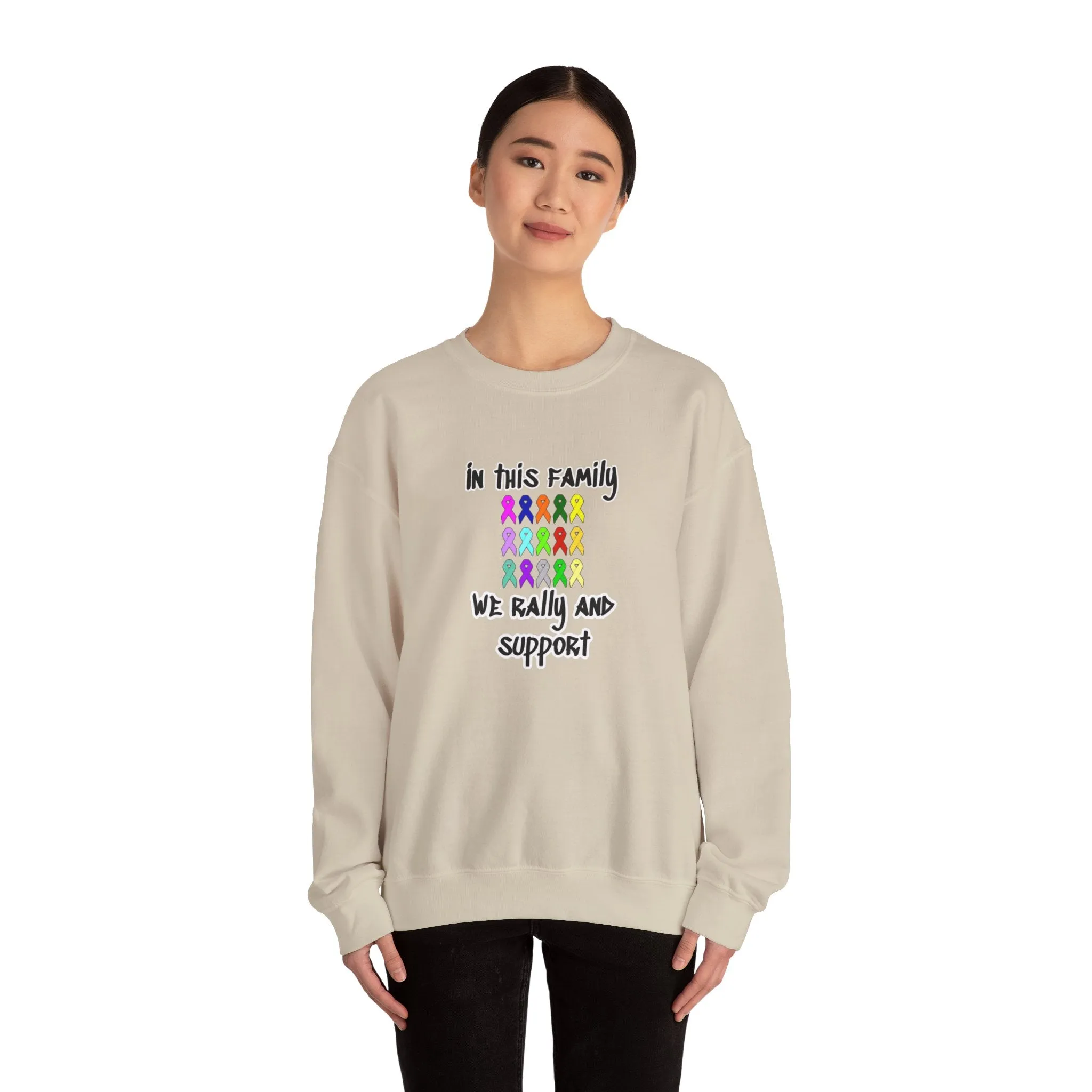 Family Rally & Support Unisex Heavy Blend™ Crewneck Sweatshirt