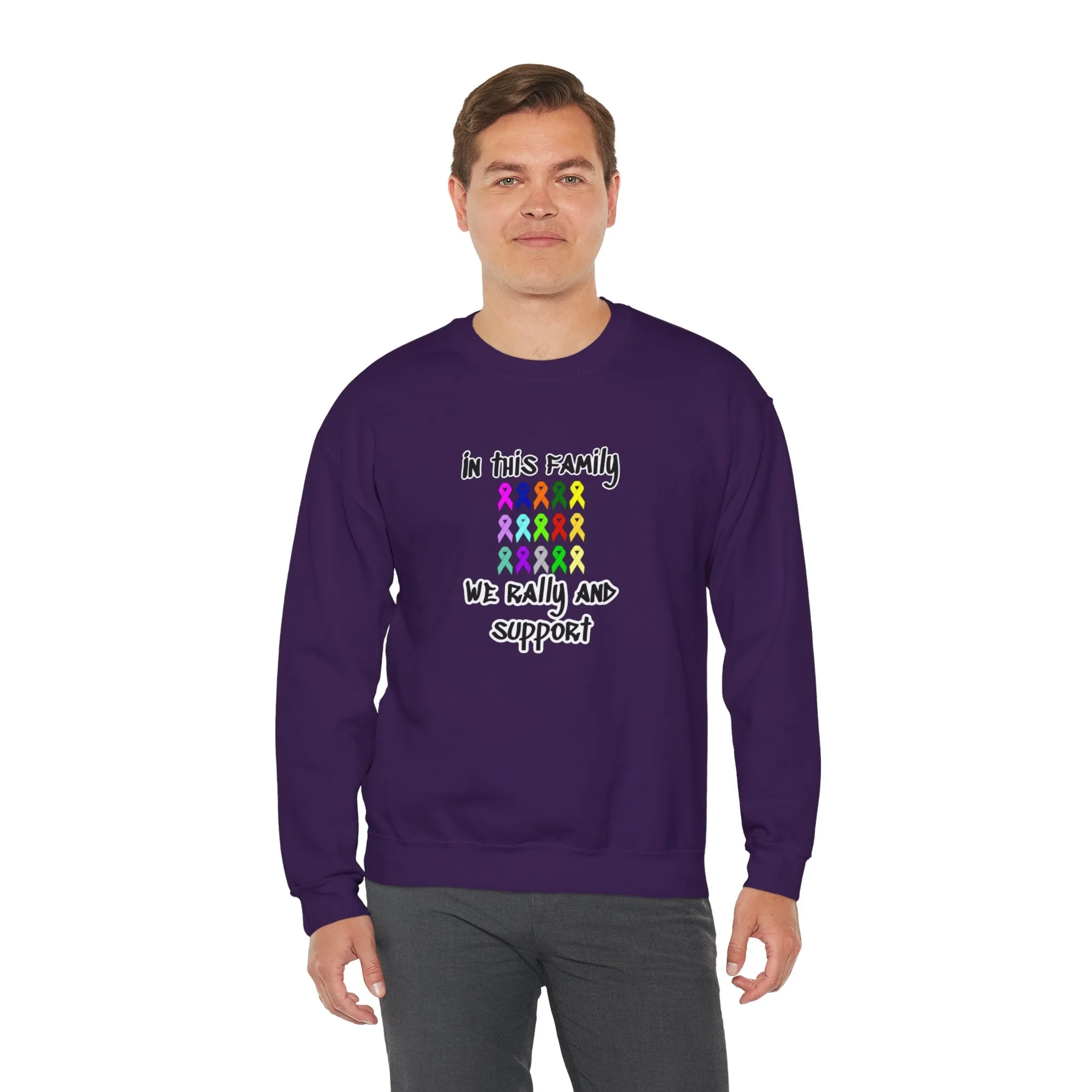 Family Rally & Support Unisex Heavy Blend™ Crewneck Sweatshirt