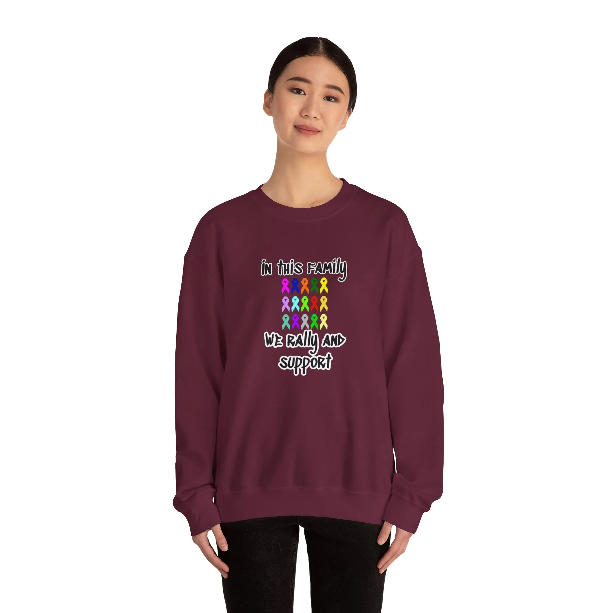 Family Rally & Support Unisex Heavy Blend™ Crewneck Sweatshirt