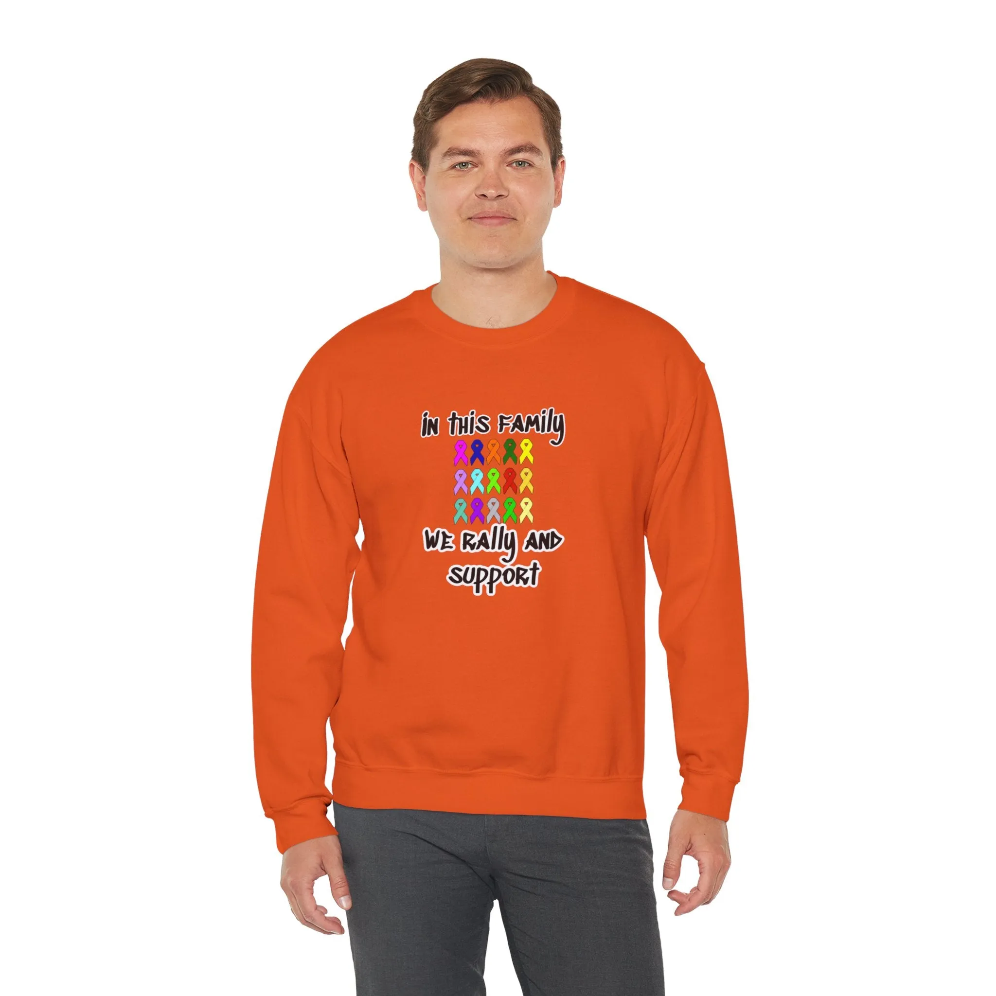 Family Rally & Support Unisex Heavy Blend™ Crewneck Sweatshirt