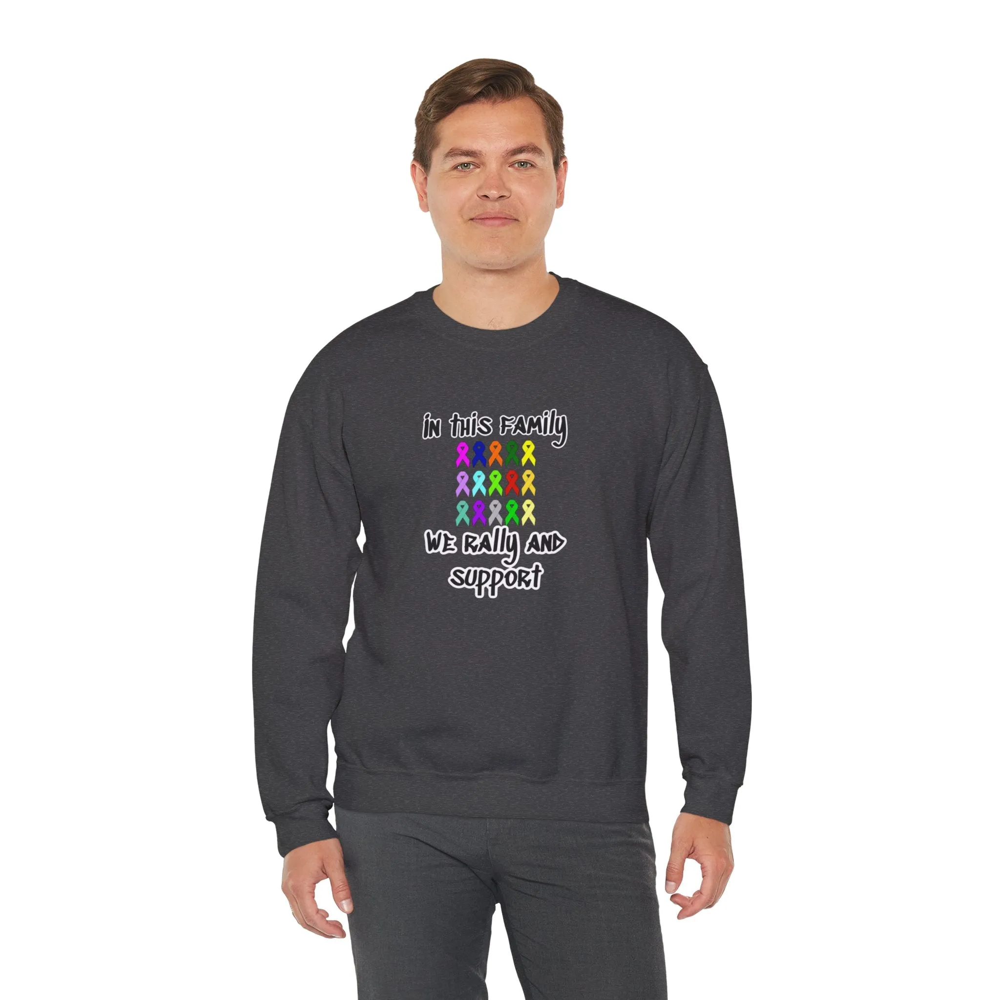 Family Rally & Support Unisex Heavy Blend™ Crewneck Sweatshirt