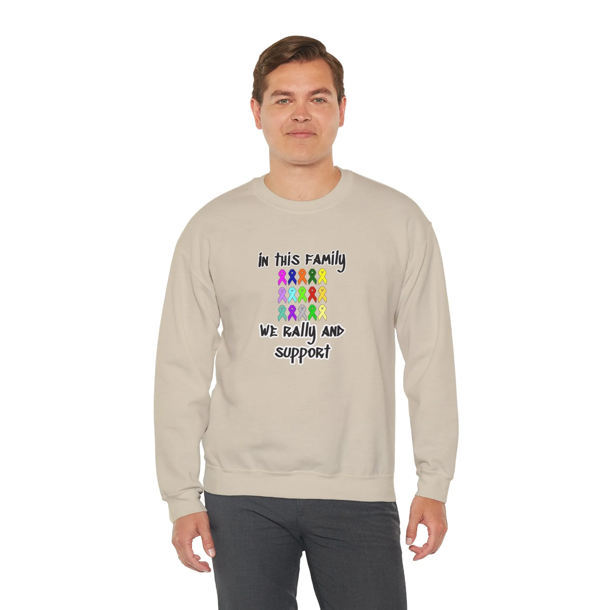 Family Rally & Support Unisex Heavy Blend™ Crewneck Sweatshirt