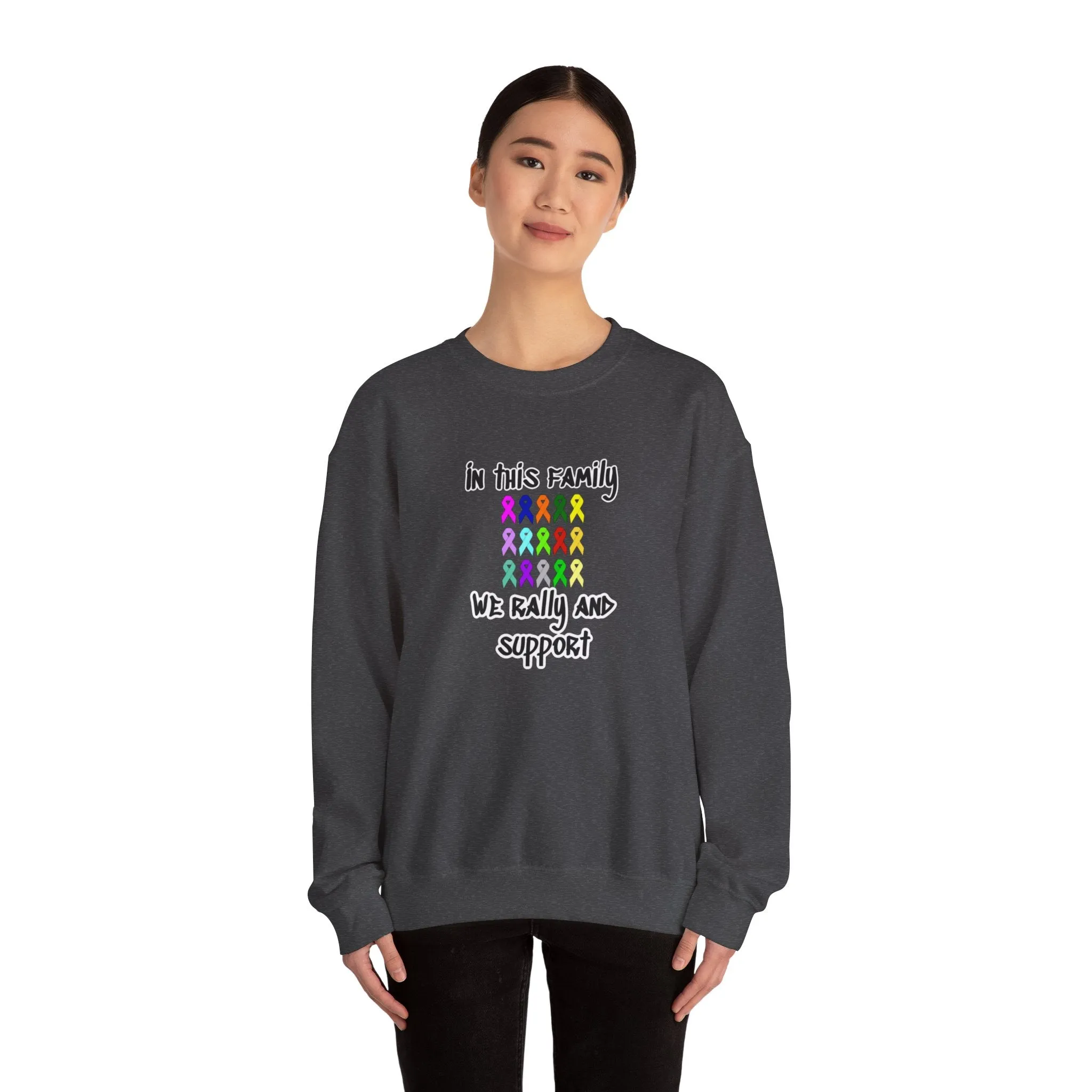 Family Rally & Support Unisex Heavy Blend™ Crewneck Sweatshirt