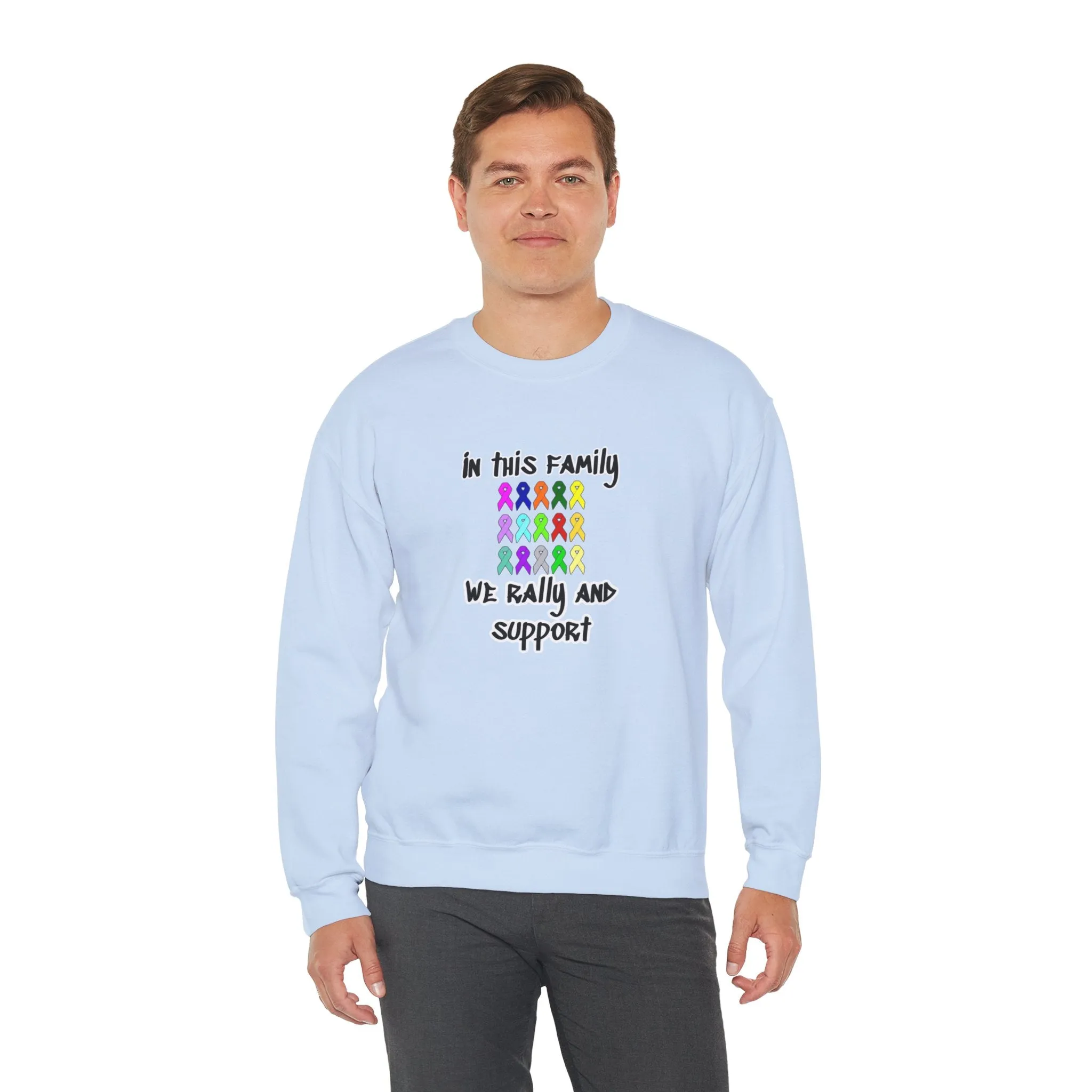 Family Rally & Support Unisex Heavy Blend™ Crewneck Sweatshirt