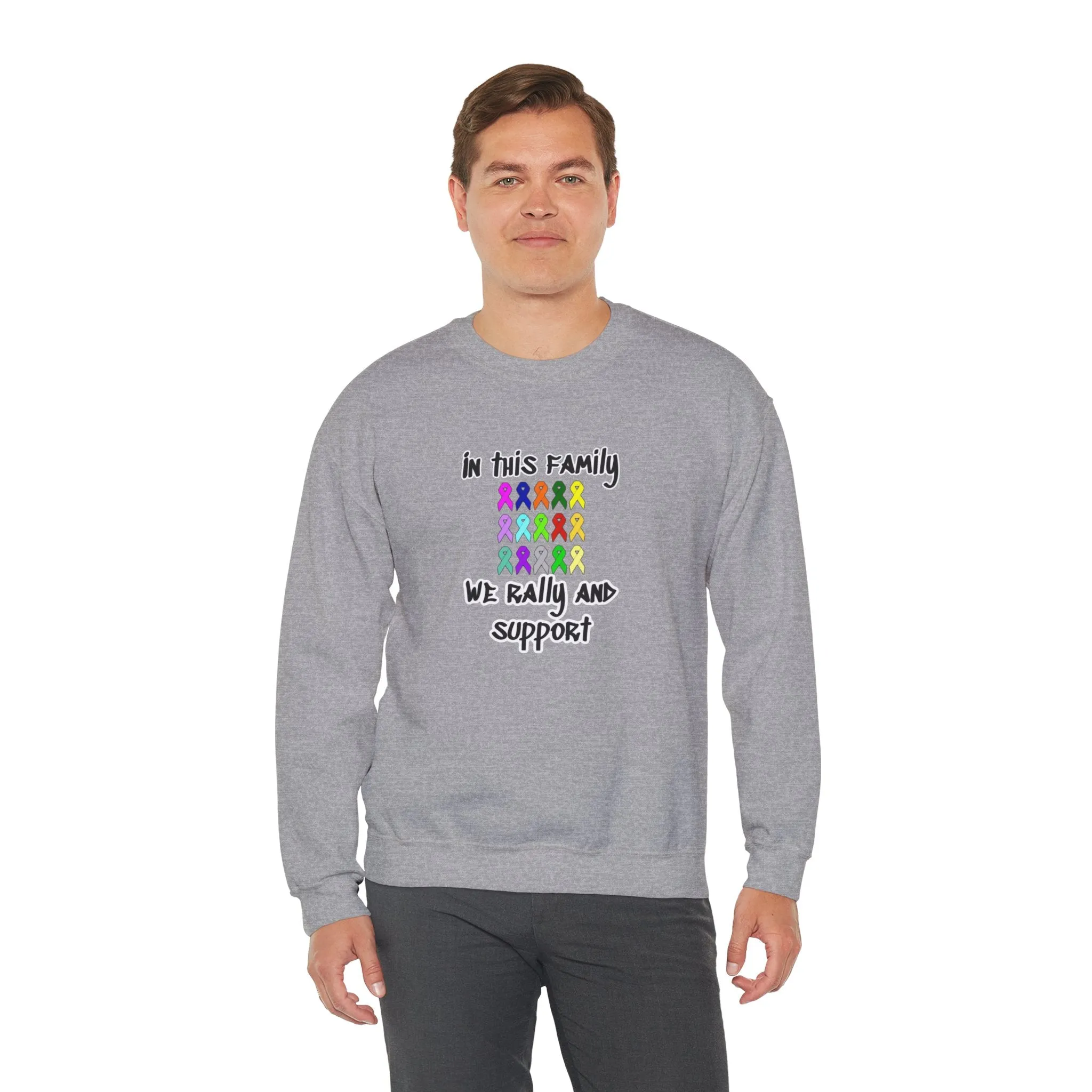 Family Rally & Support Unisex Heavy Blend™ Crewneck Sweatshirt