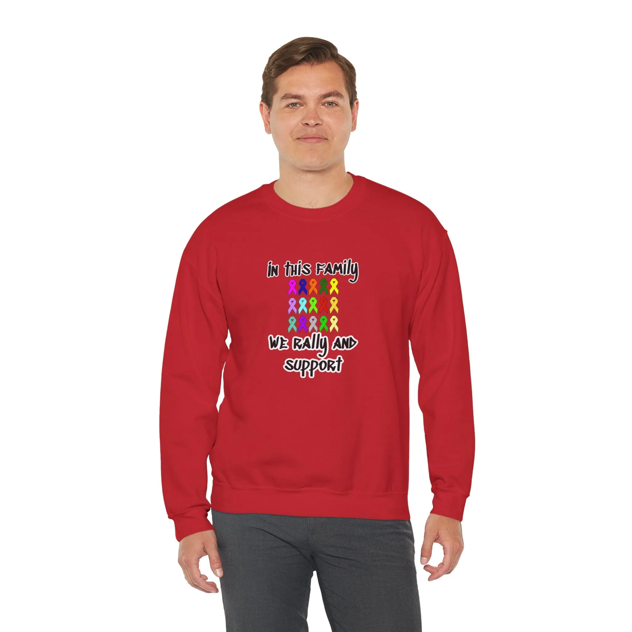 Family Rally & Support Unisex Heavy Blend™ Crewneck Sweatshirt