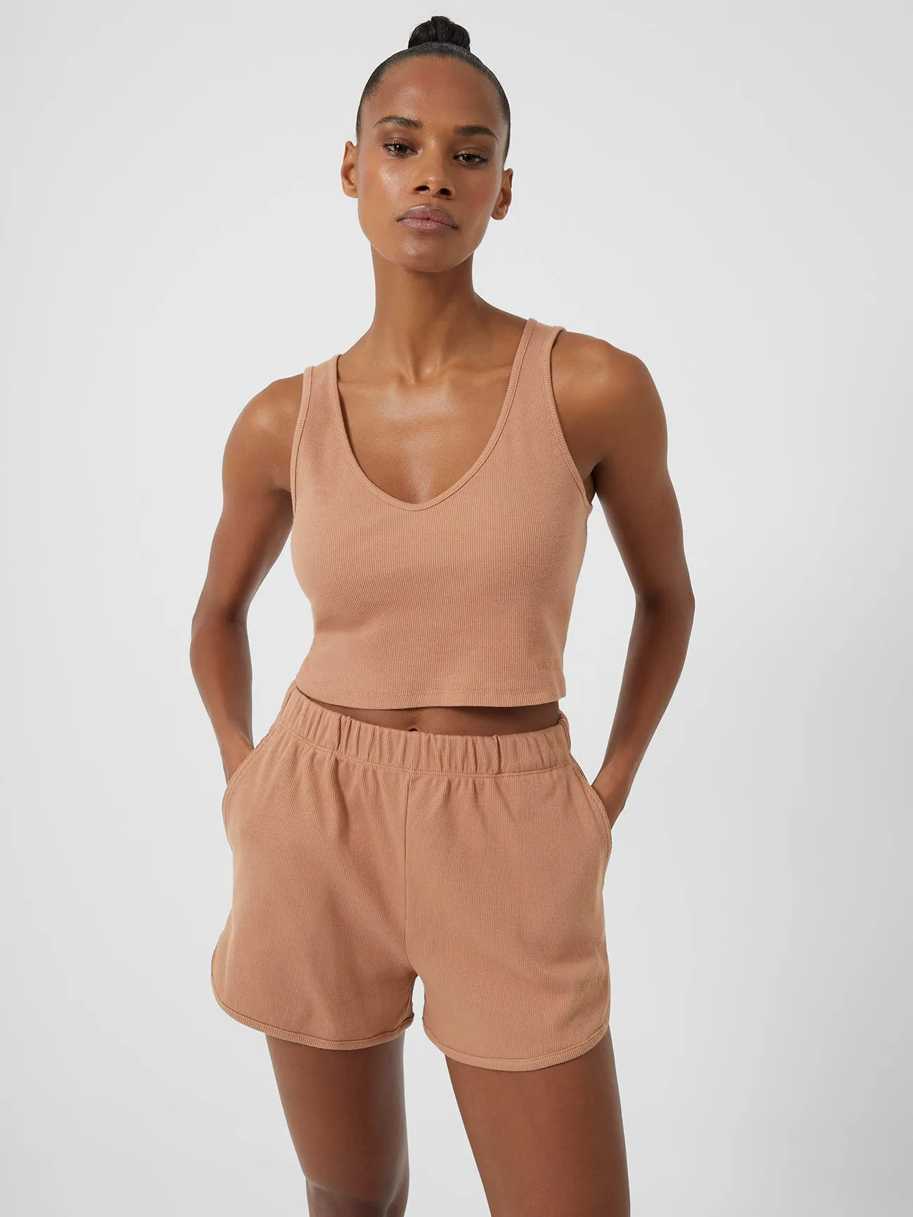 FCUK Organic Ribbed Jersey Shorts