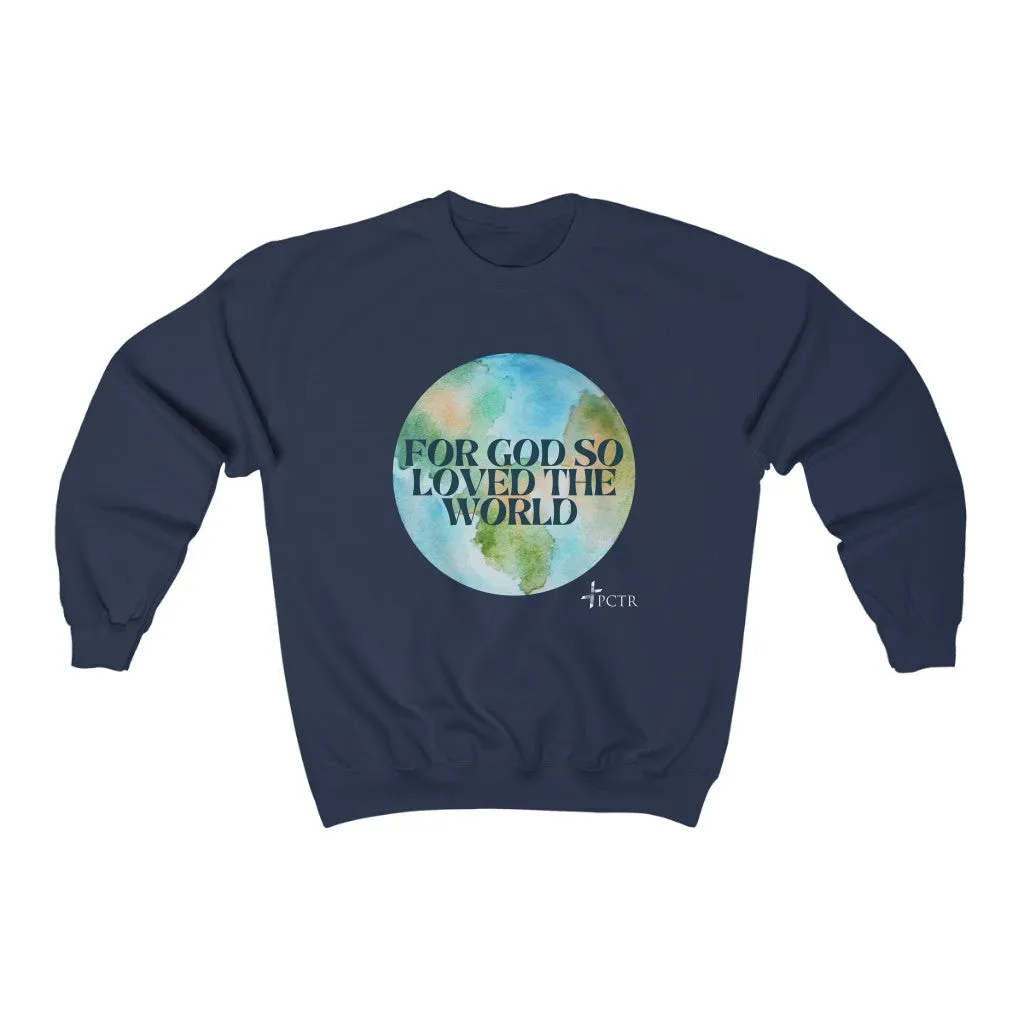 For God So Loved the World Unisex Heavy Blend™ Crewneck Sweatshirt