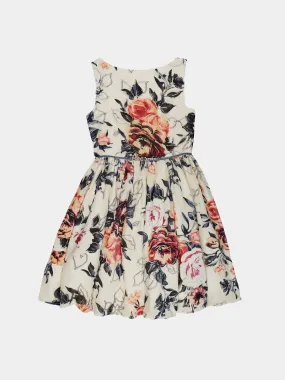 Girls Floral Print Dress