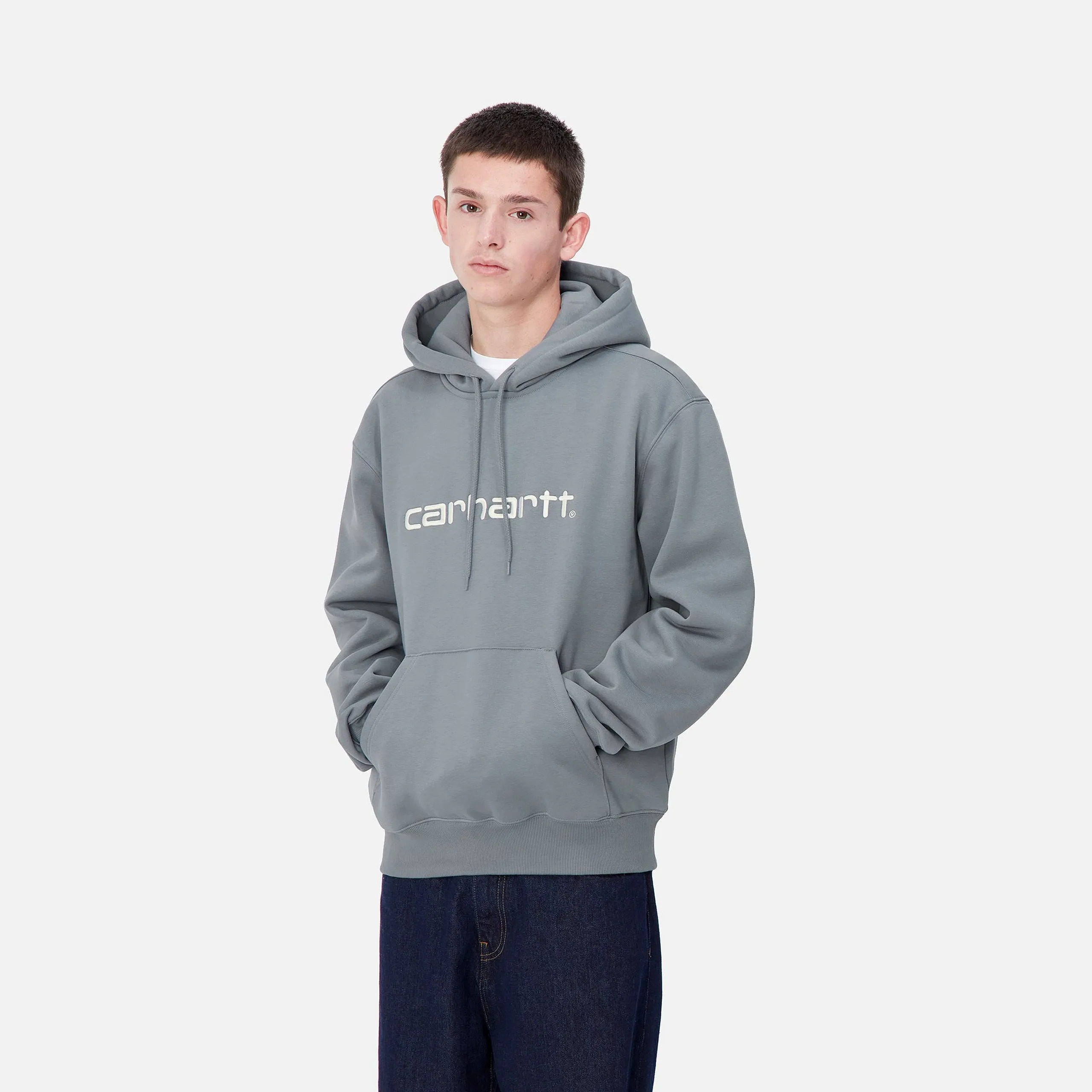 Hooded Carhartt Hoodie Dove Grey/Wax