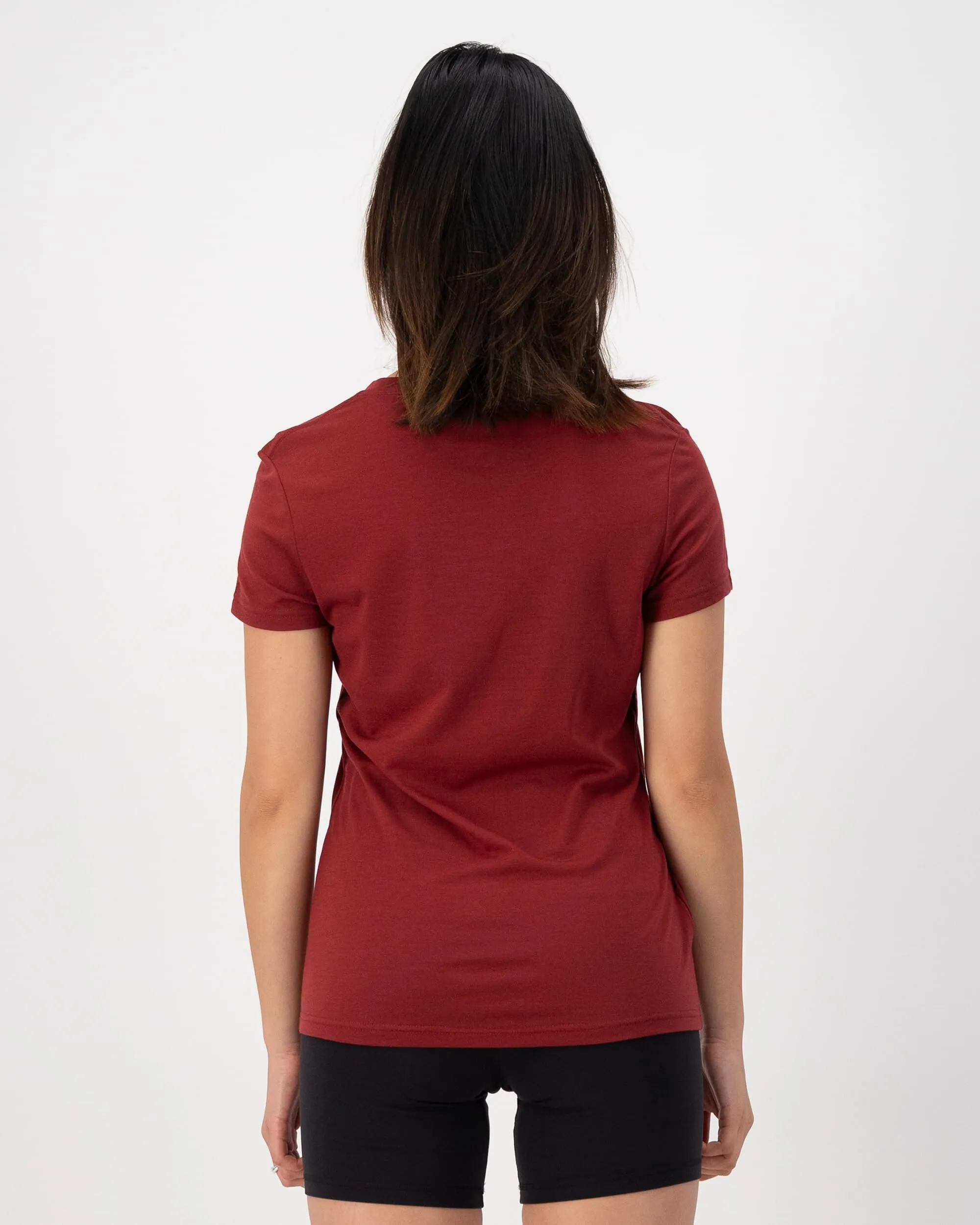 Icon Merino Classic T-Shirt - Cherry