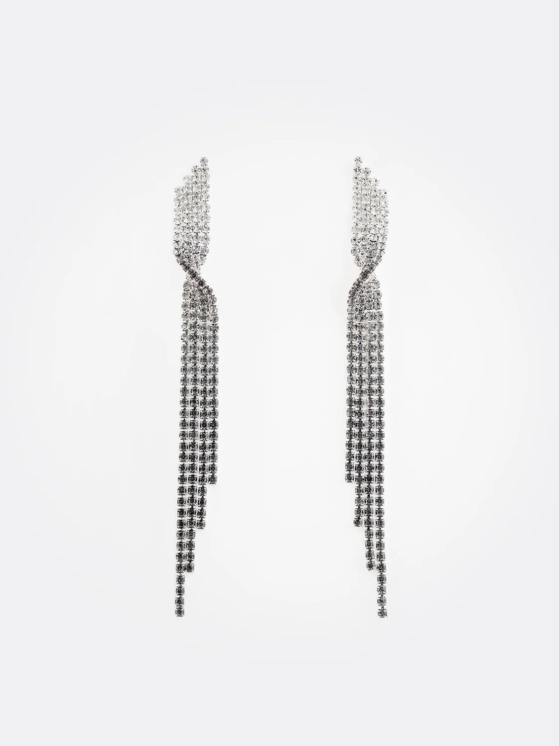 Jewelled Twist Ombre Fringe Earring