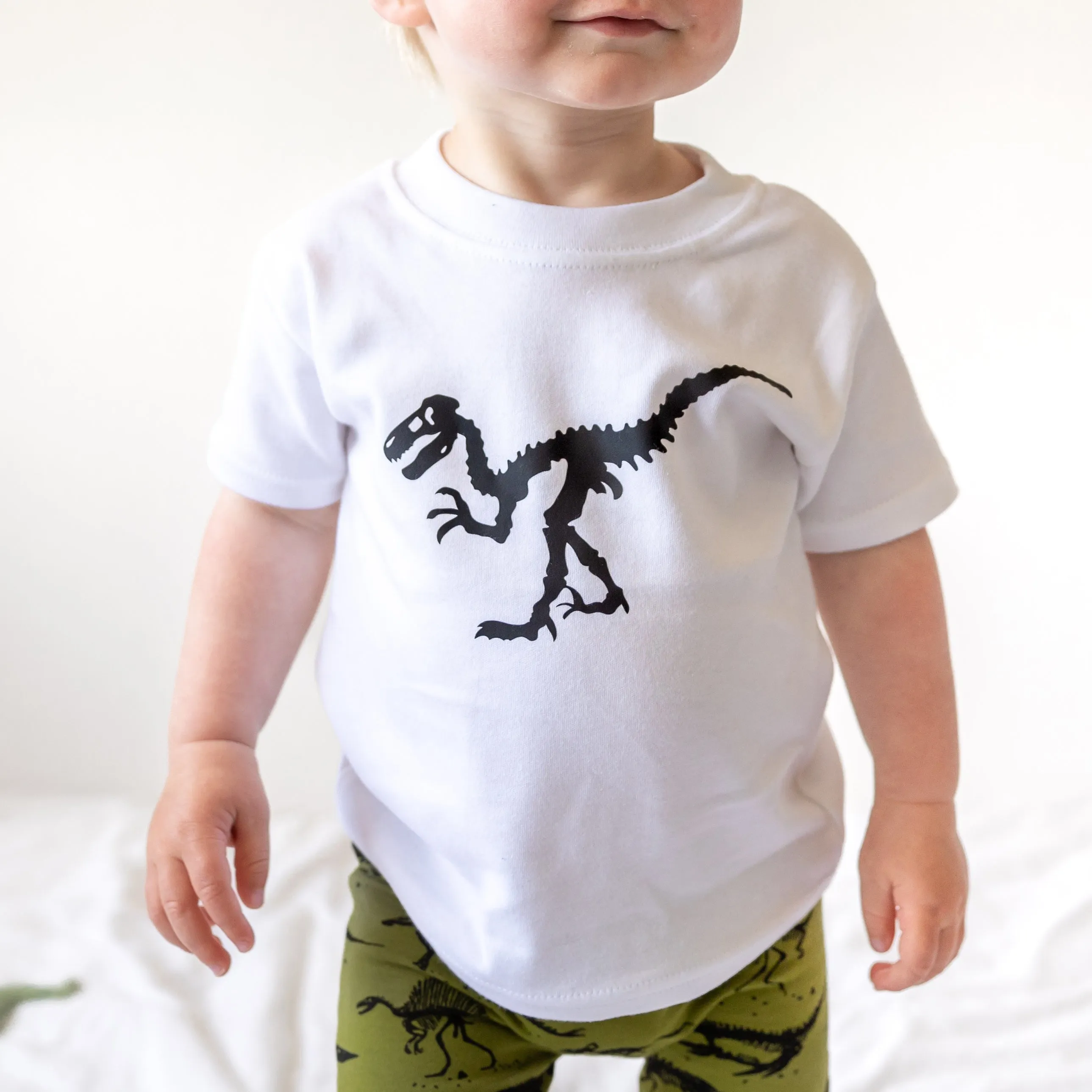 Khaki Dino Leggings 0-9 Years