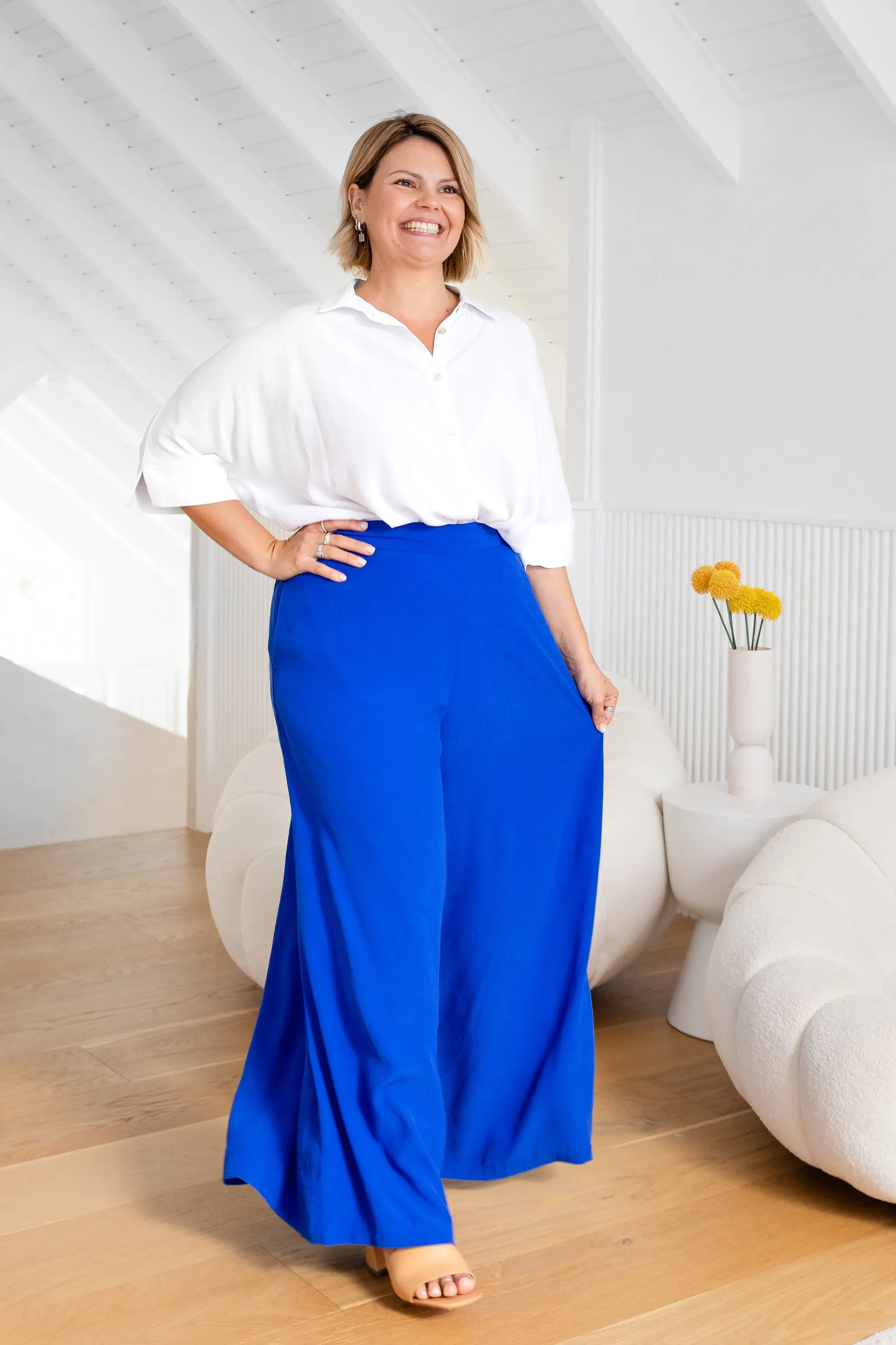 Larsa Pants in Cobalt