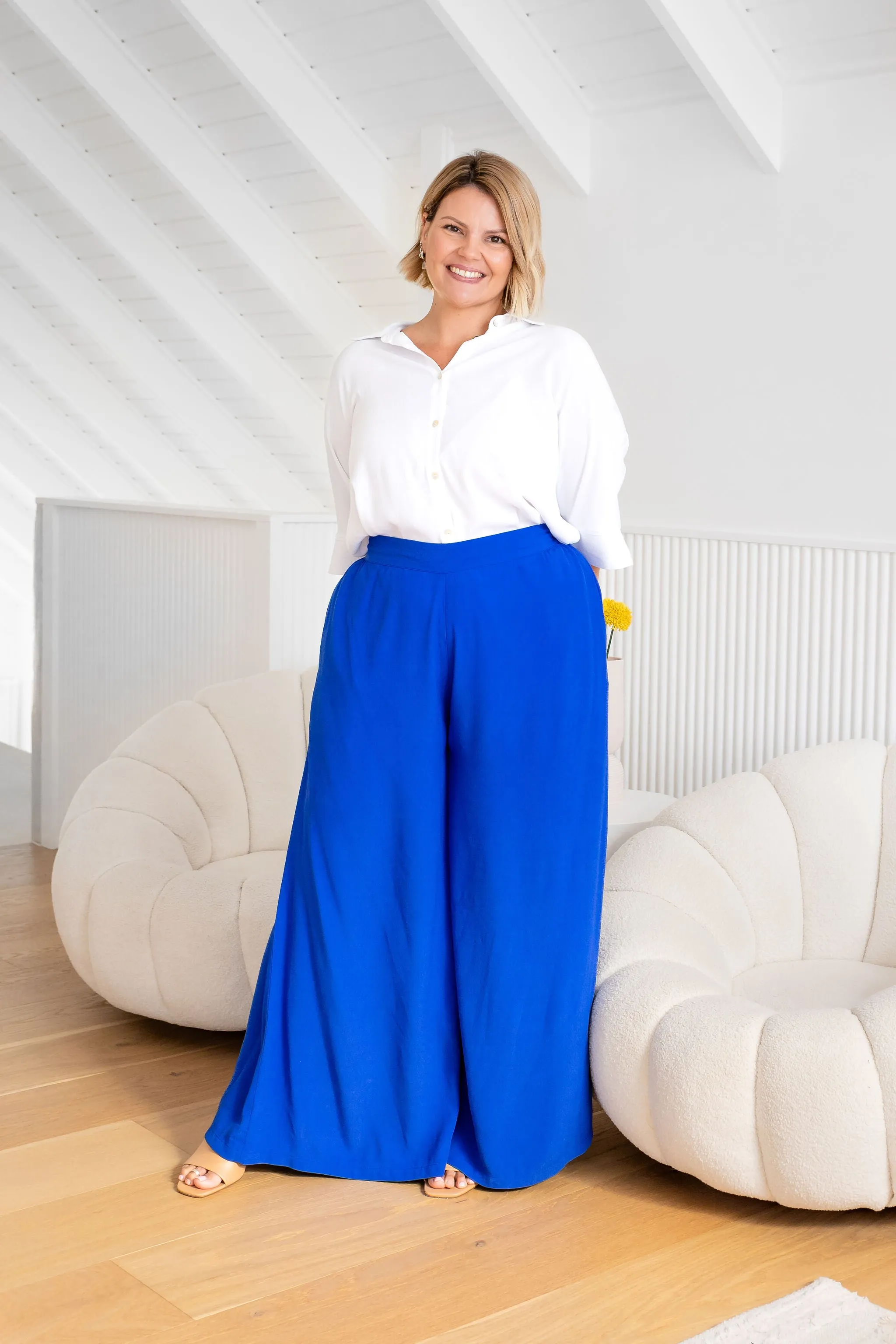 Larsa Pants in Cobalt