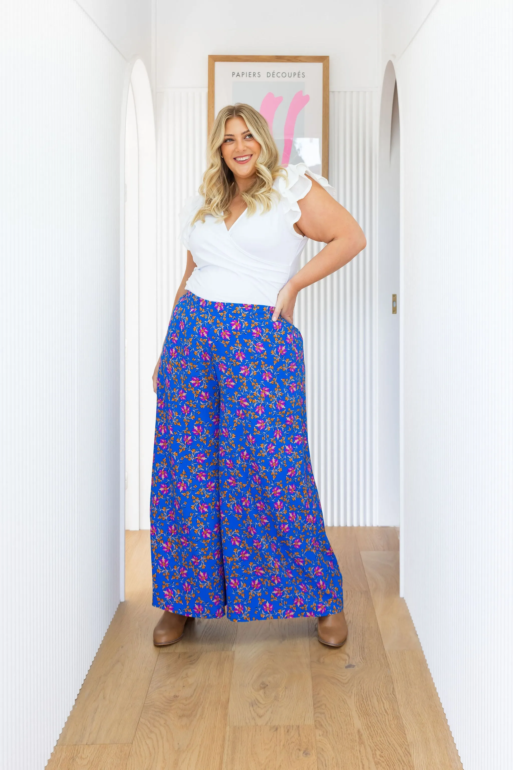 Larsa Pants in Winter Blooms