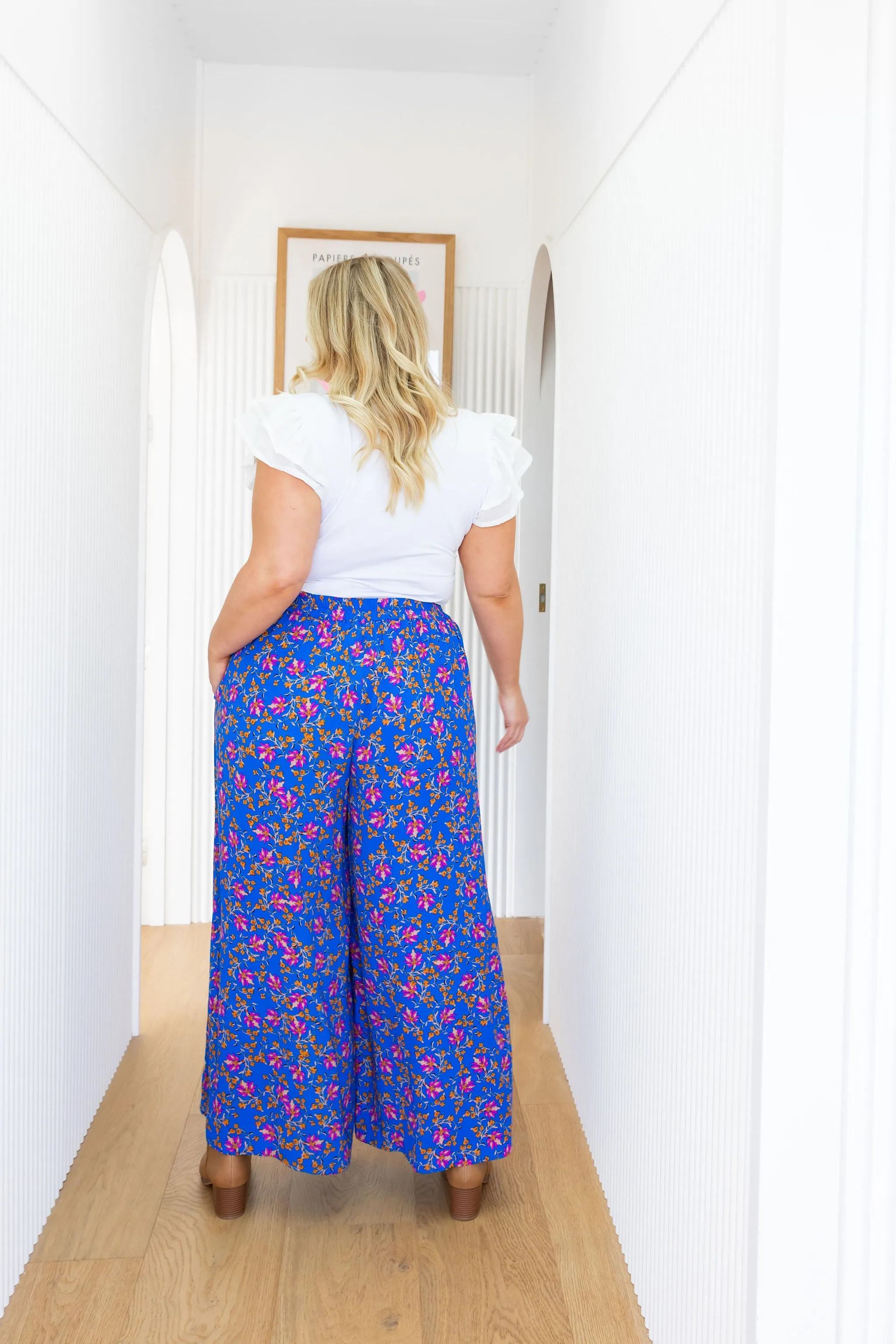 Larsa Pants in Winter Blooms