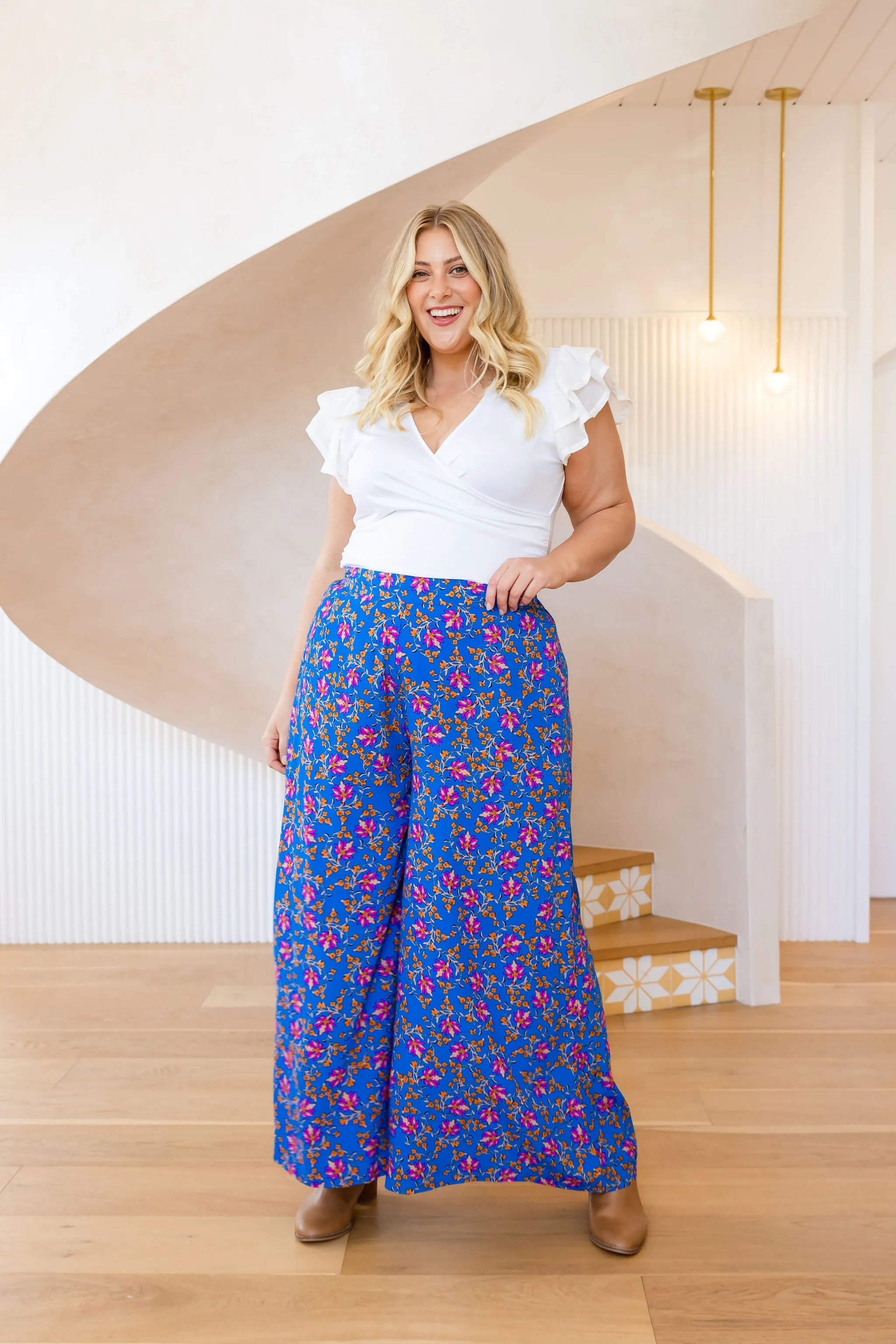 Larsa Pants in Winter Blooms