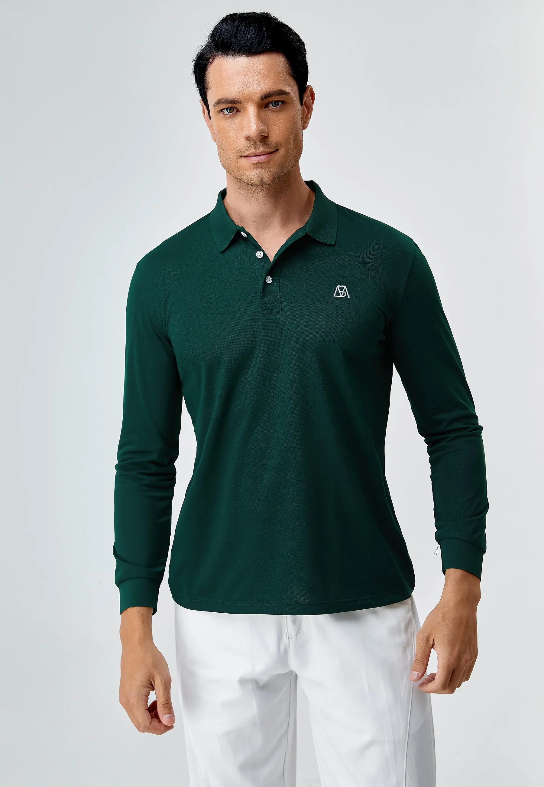 Long Sleeves Tencel Polo