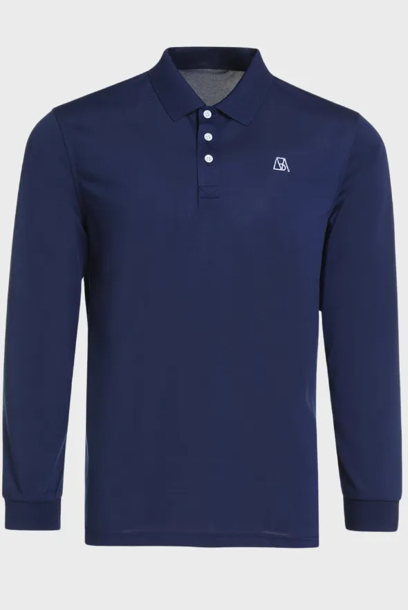 Long Sleeves Tencel Polo