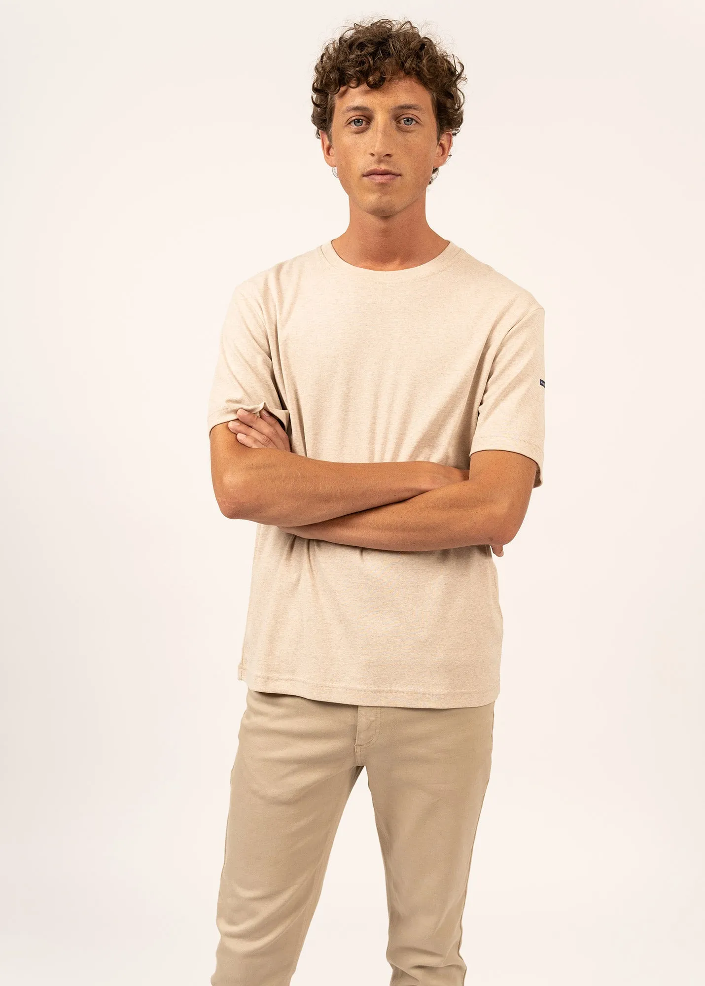 Lumio short sleeves t-shirt - round neck, in cotton (NATUREL)