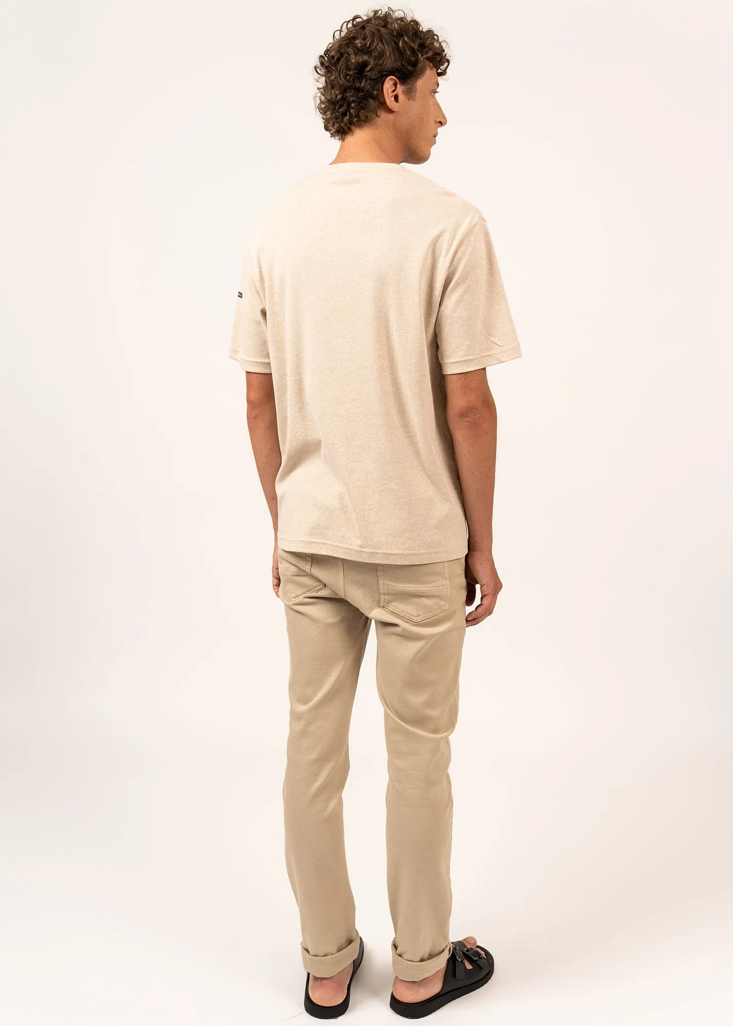 Lumio short sleeves t-shirt - round neck, in cotton (NATUREL)