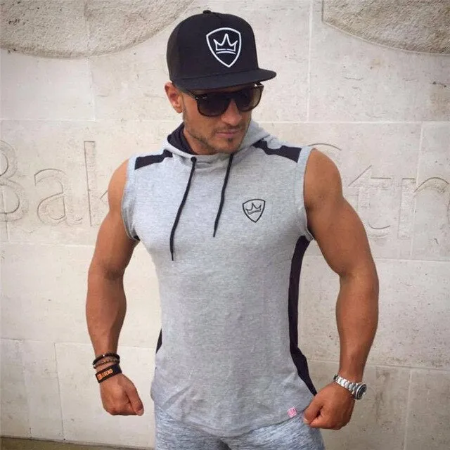 Men Hoodies Gyms Fitness Bodybuilding Sweatshirt Fashion Pullover Sportswear Male Workout Hooded Jacket Clothing