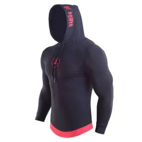 Men Quick Dry Cap Hoodie Sweatshirt Sporting Jersey Compress Fitness Tight Rashgard Shirt Gymming Bodybuilding Runs Jacket M1722